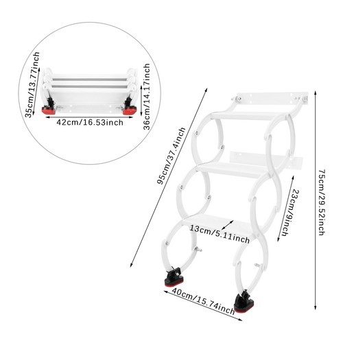 Folding Ladder Telescoping Step Ladders Retractable Folding Stair Wall Mounted