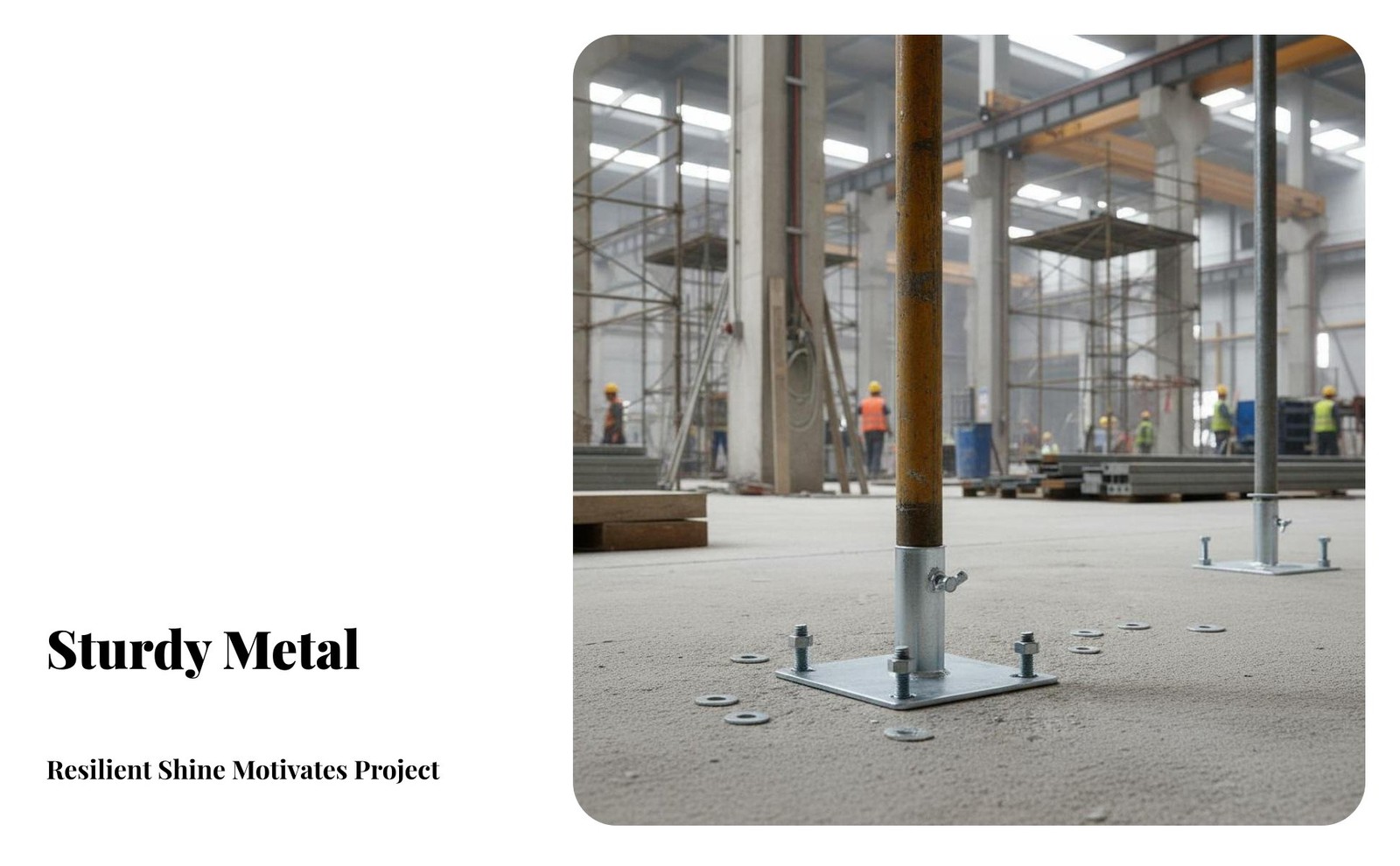 Scaffold Base Plate Zinc Plate Iron Welded Construction Simple Installation 15cm