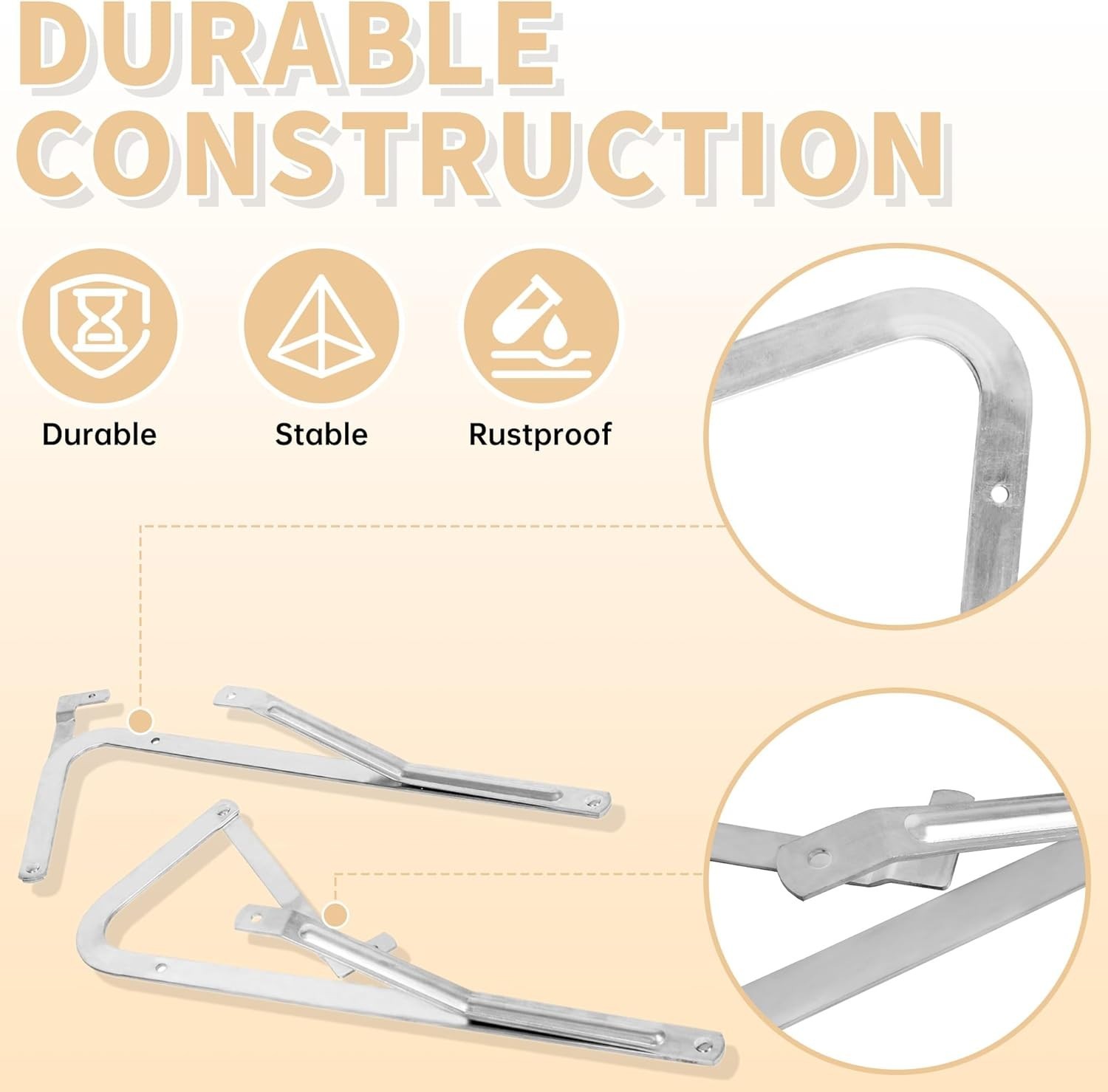 55-1 Attic Ladder Spreader Hinge Arms Compatible with 2006 and Older Werner M…