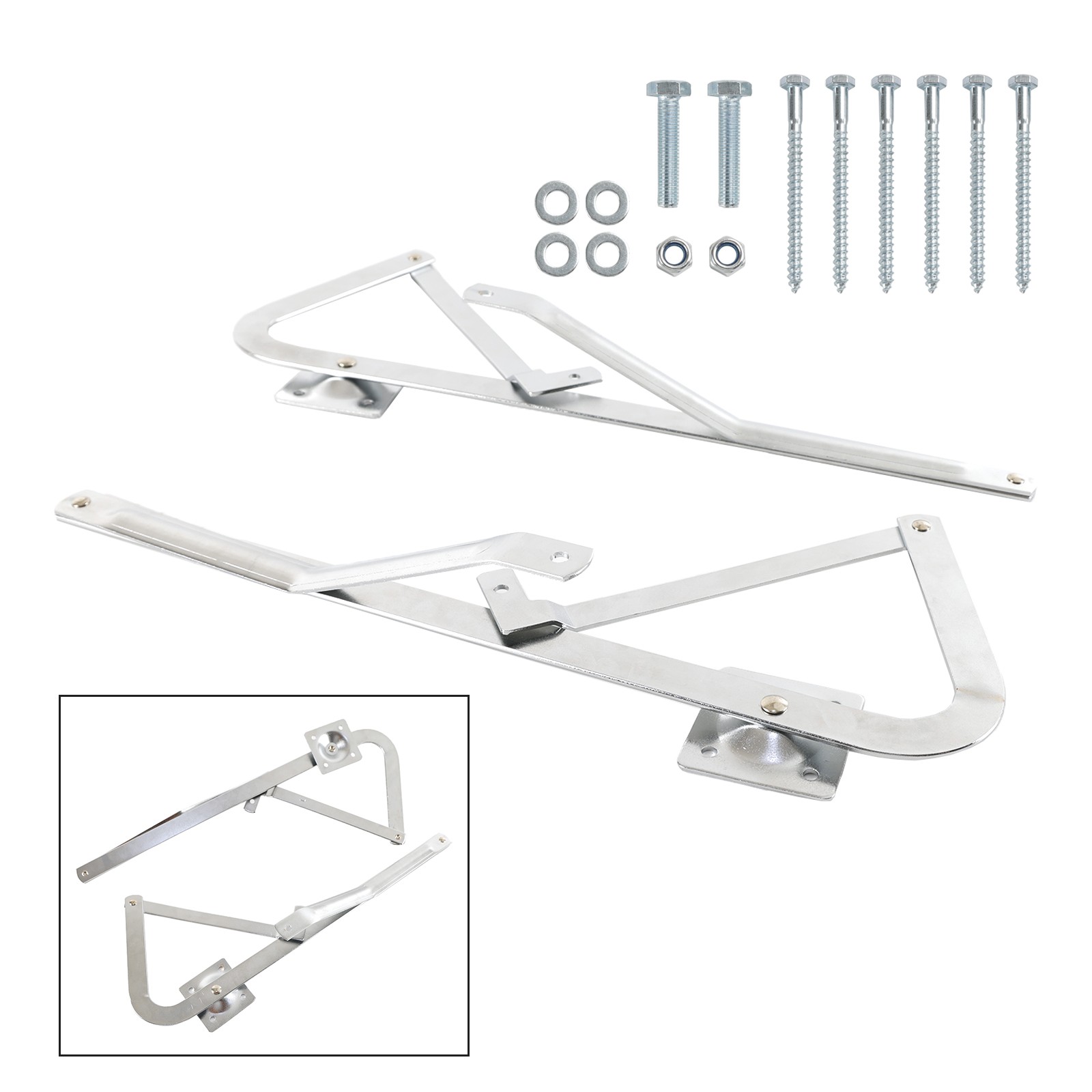 Pair Attic Ladder Spreader Hinge Arms For MFG Werner Series 55-2 after 2010*