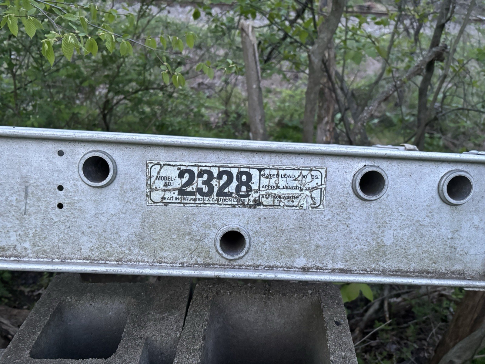 Werner 2328 Modular Scaffold Plank Scaffolding Component Metal Construction