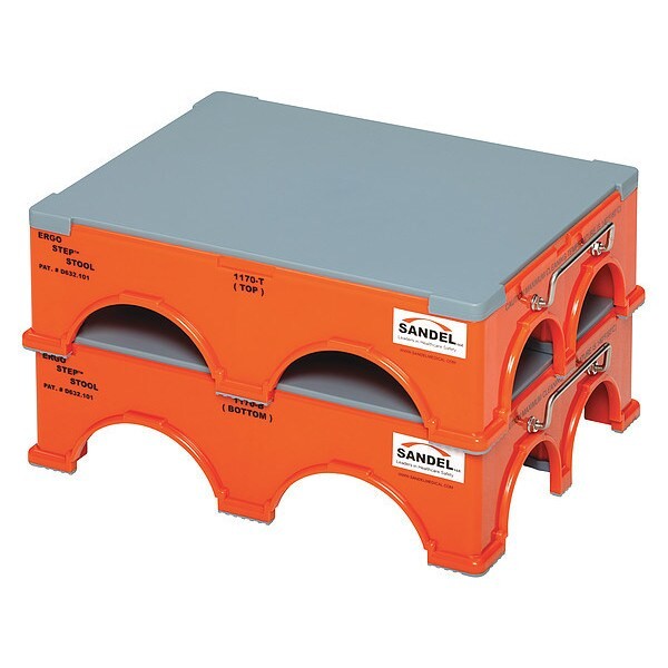 Sandel 1170 Step Stand Kit, 1 Steps, 500 Lb Load Capacity, 5 11/32 In Overall