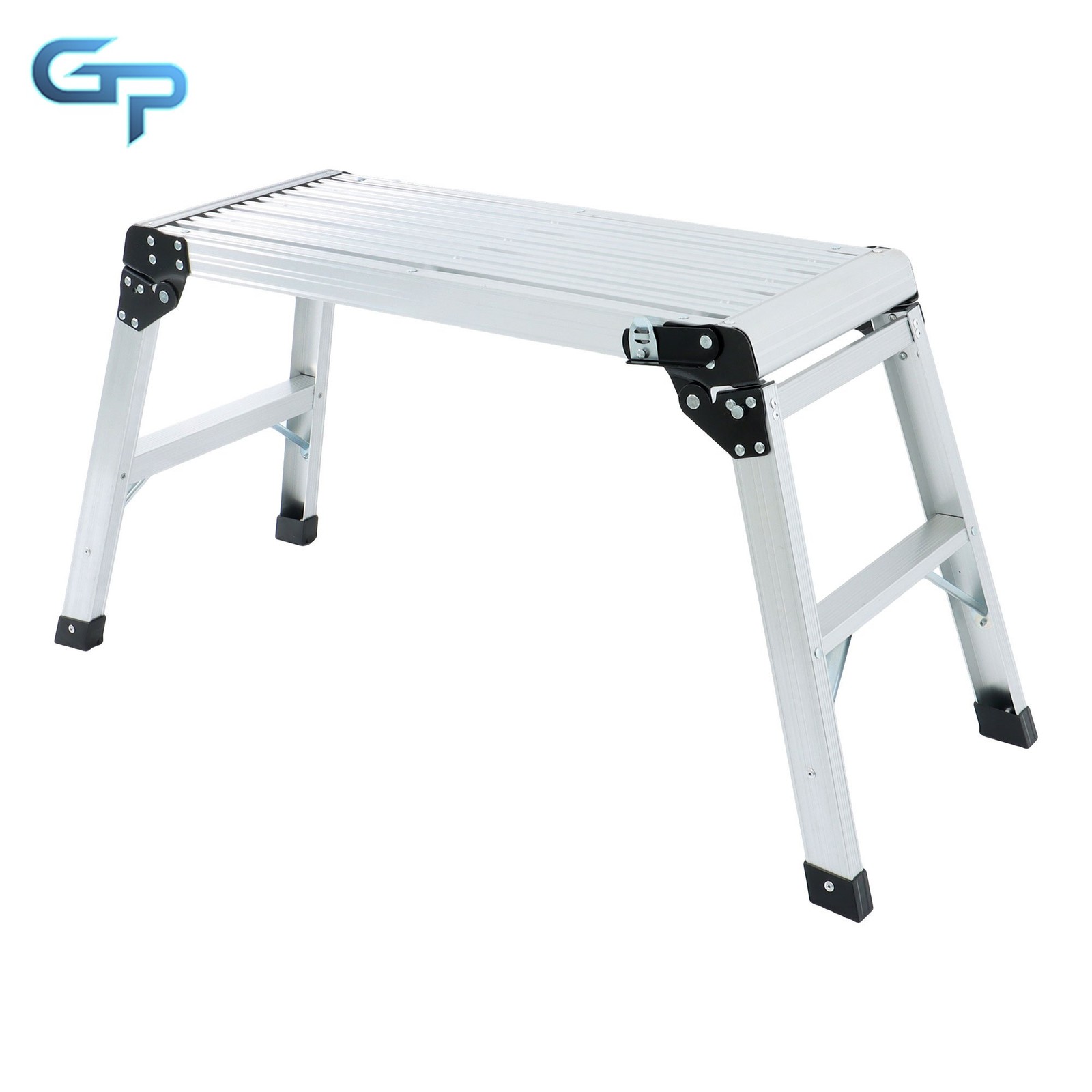 Aluminum Step Stool Non-slip Folding Work Platform 330LBS Drywall Ladder