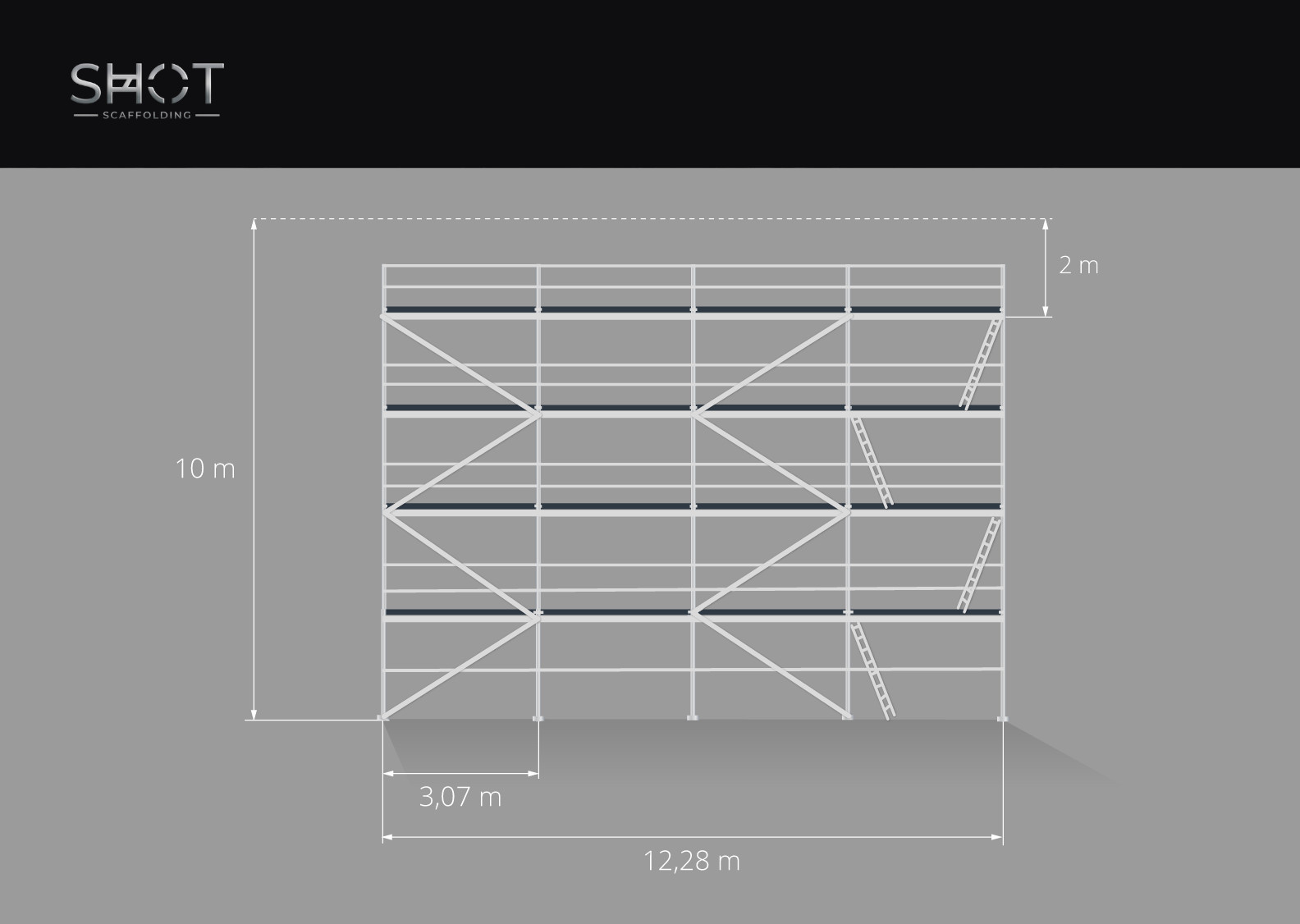 scaff 73 scaffolding 127.71 sqm Échafaudage scaffolding aluminum scaffolding