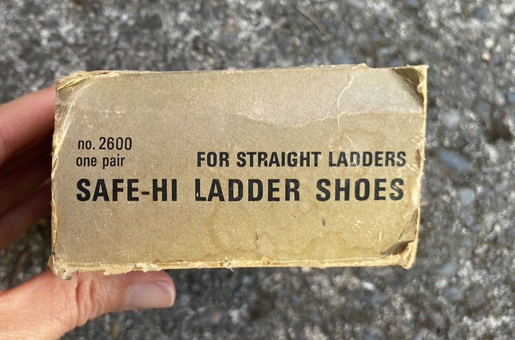 Vintage Safe-Hi Ladder Shoes #2600 in Original Box w/ Instructions never used!