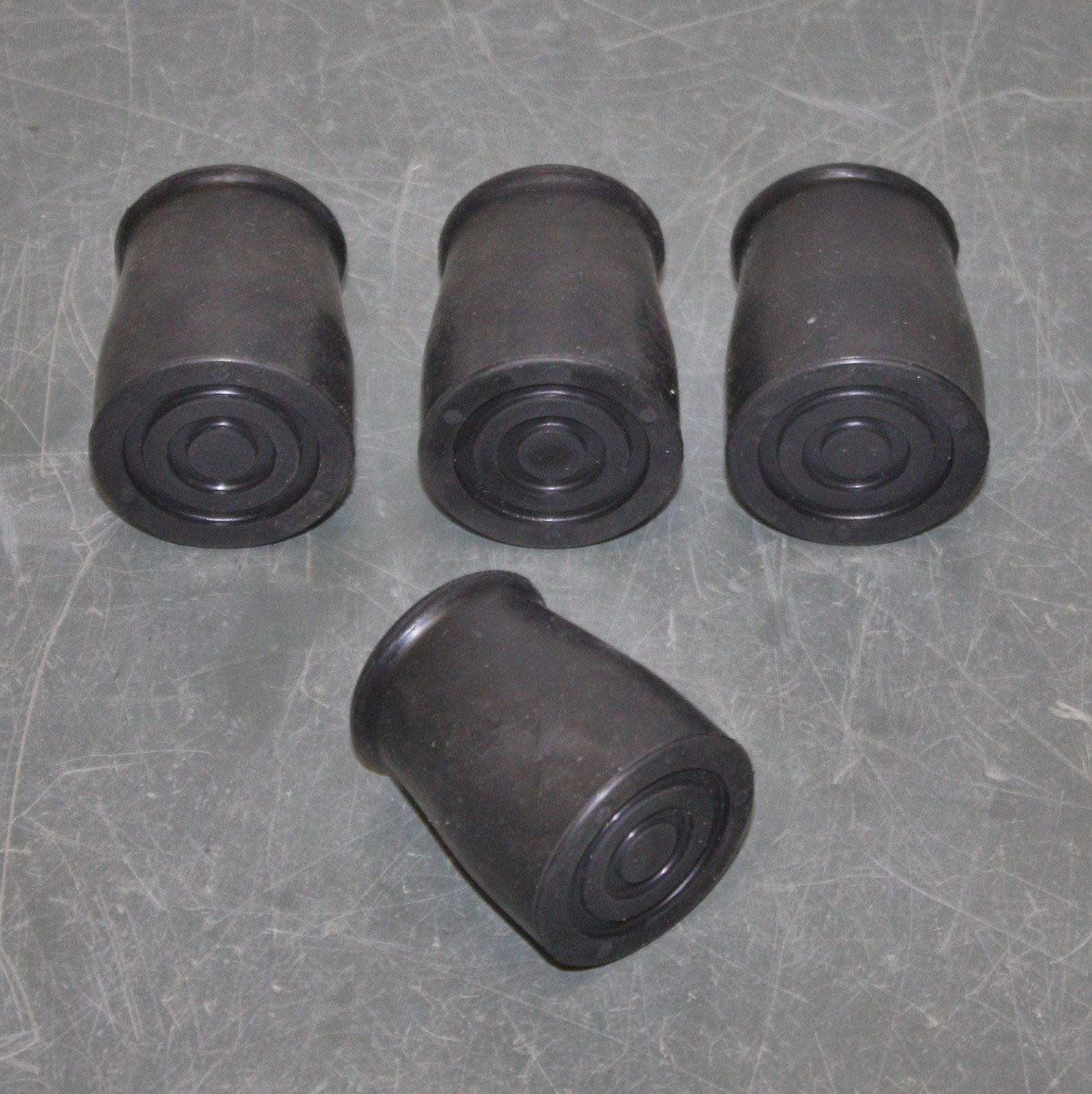 (4) Cotterman Rubber Crutch Tips SU2203, 800 lb, for 1″ Tube, Rolling Ladder