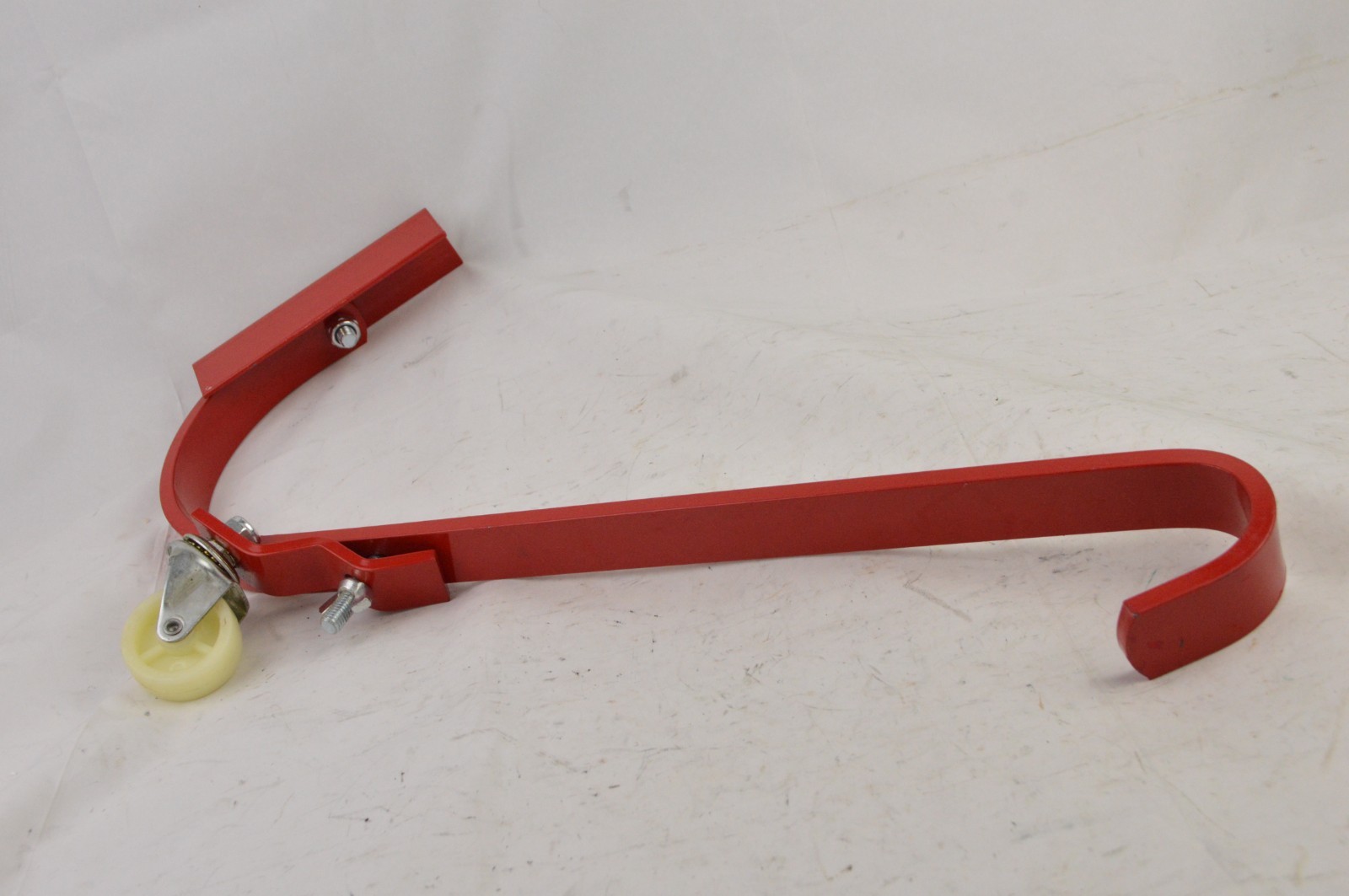 Qualcraft 2481 Steel Ladder Hook Red Powder Coated Weather Resistant Single OEM