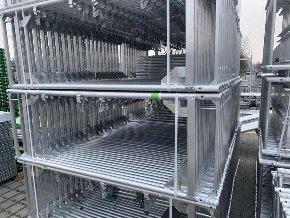 Aluminum scaffolding 10×12.5m Alu-scaff 73 scaffolding gable wall