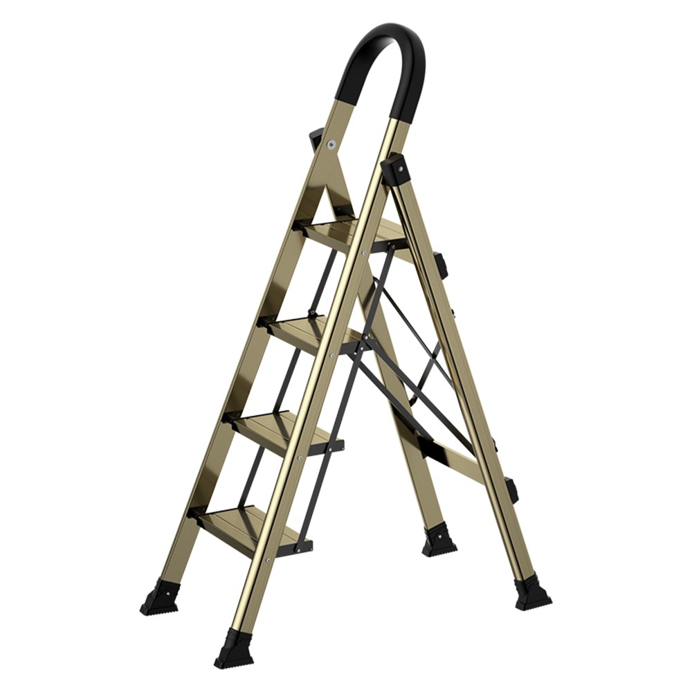 4 Step Ladder Portable Folding Step Stool with Anti-Slip Sturdy and Wide Pedal