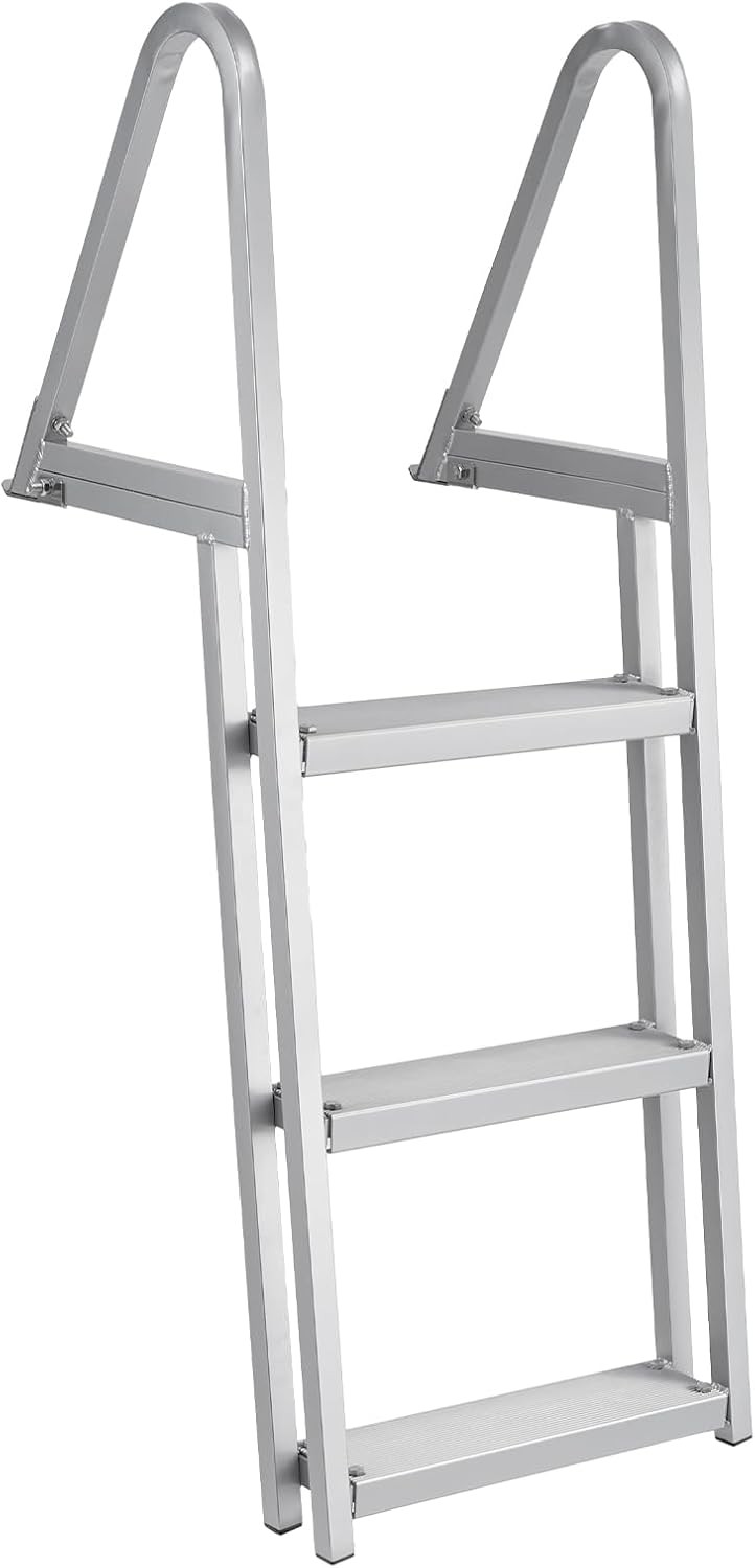 350lb Removable Dock Stairs 3/4/5-Step, Anti-Corrosion Ladder with Handrails