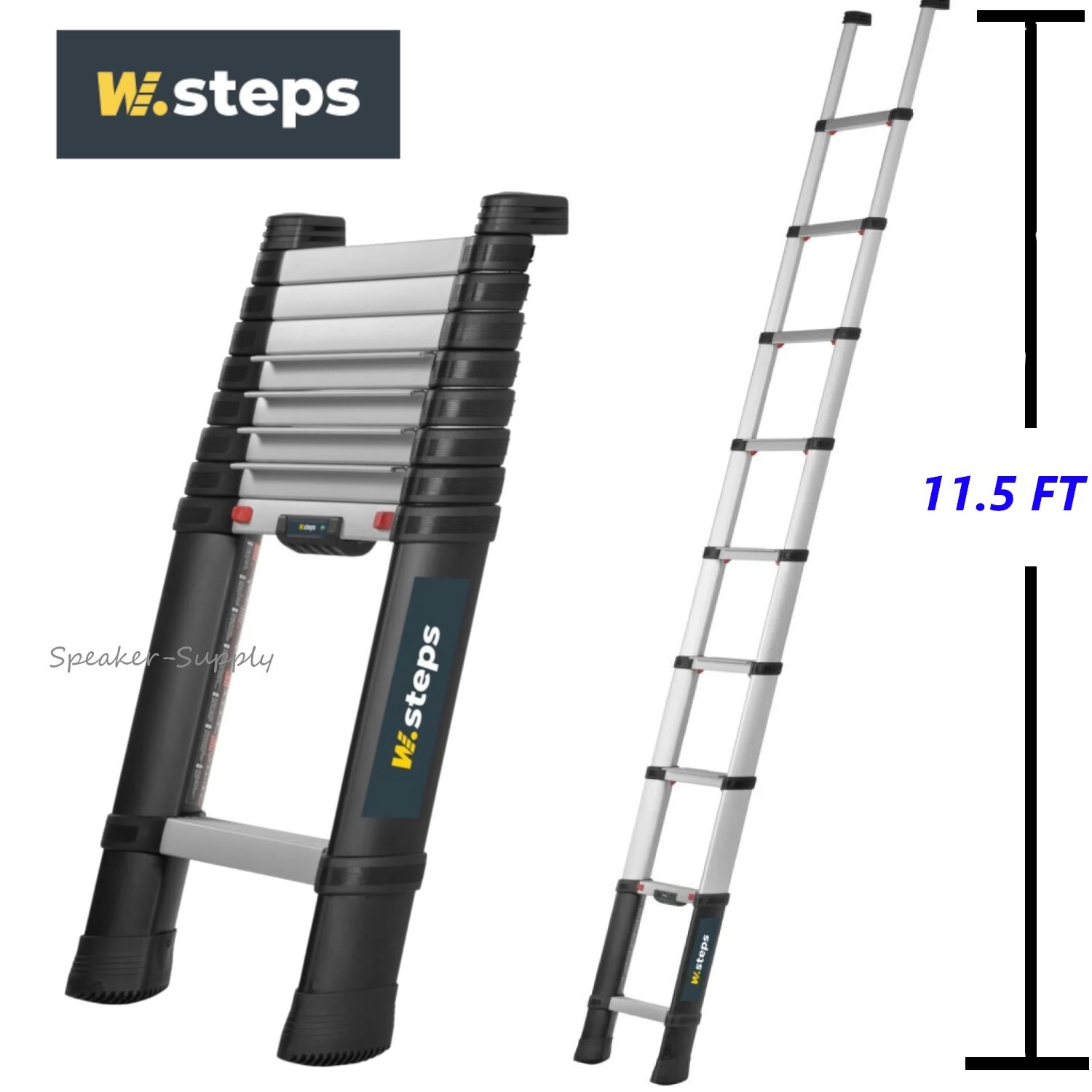 W.Steps 11.5 Ft Telescopic Extendable Ladder Prime 72235-785