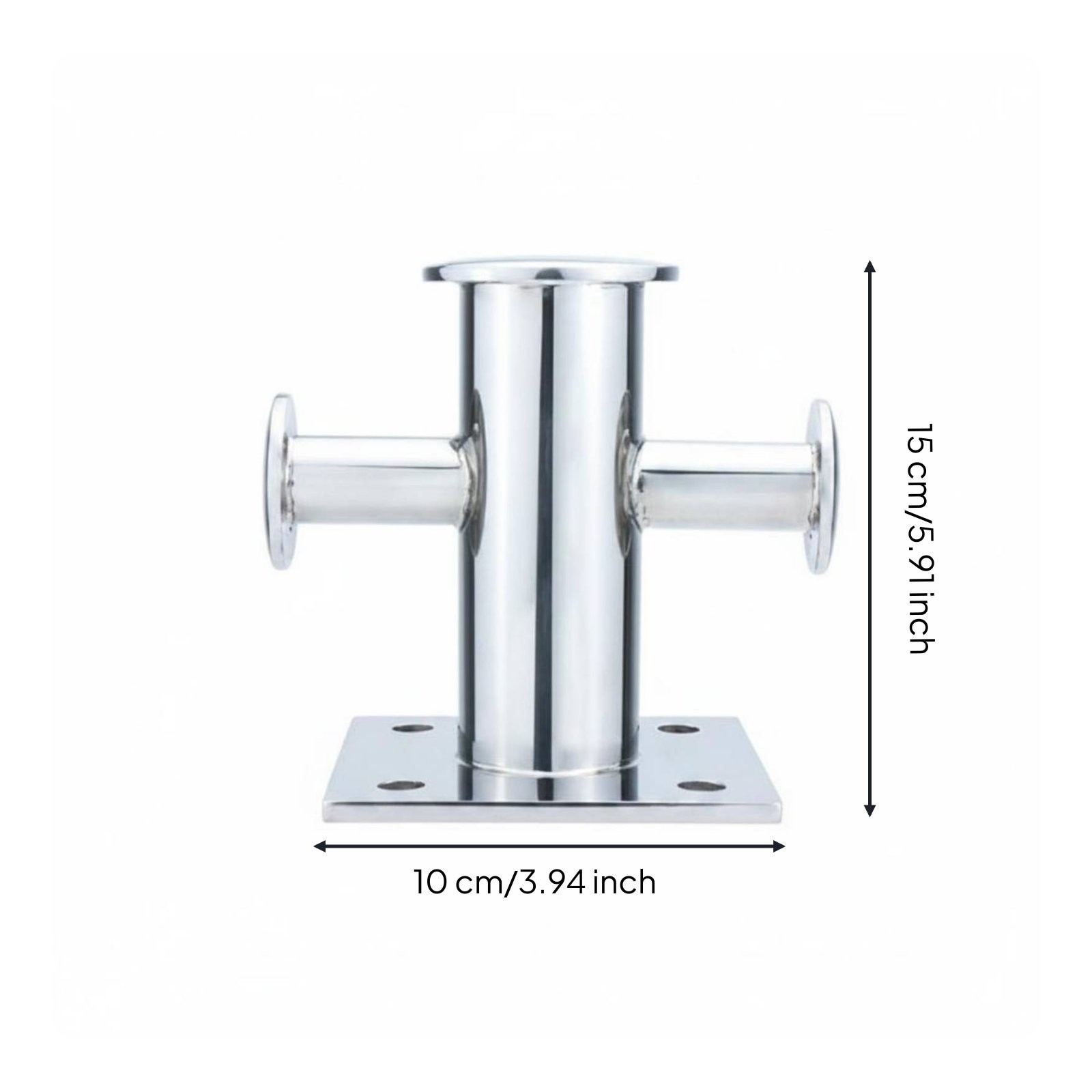 Cross Docking Bollard Polished Finish Stainless Steel Dock Bollard for Marina