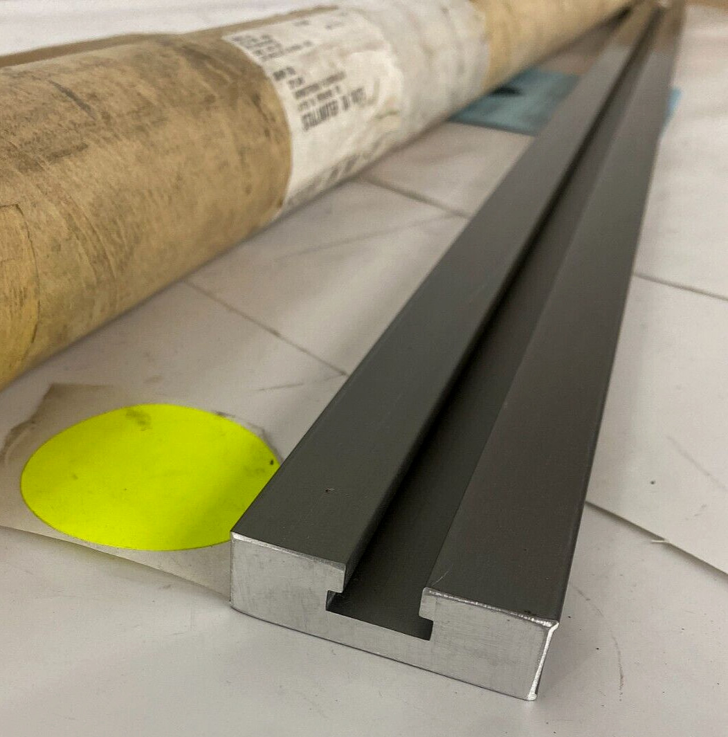 ANODIZED 2″ X 48″ FENCE EXTRUSION WITH T-TRACK; BF200