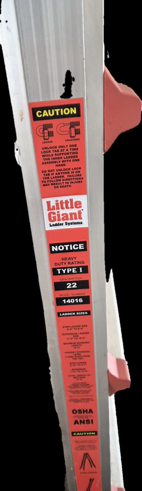 Little Giant Ladder Systems Alta-One Type 1 Multi-Use Ladder Model 14016