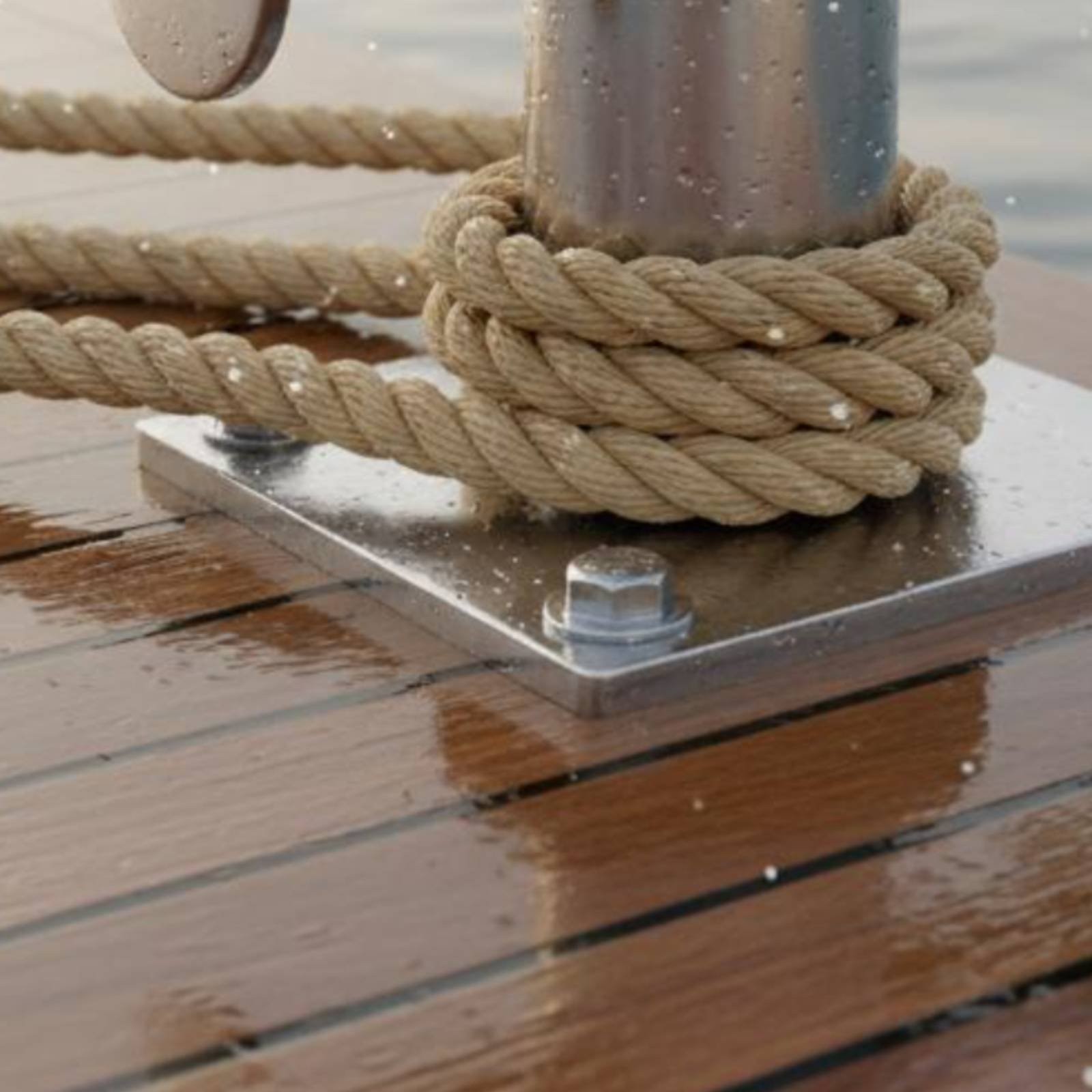 Cross Docking Bollard Polished Finish Stainless Steel Dock Bollard for Marina