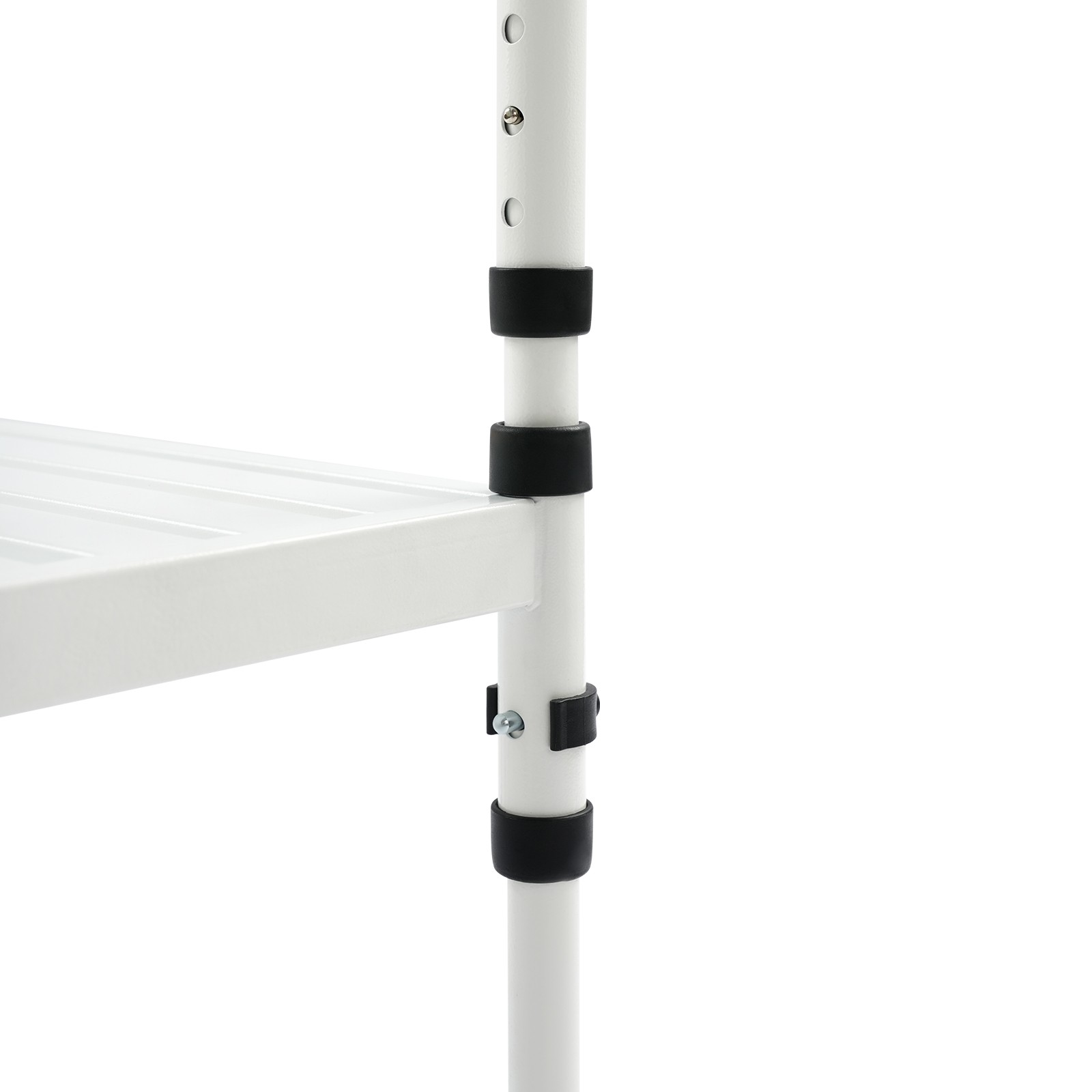 Two-rung Ladder‌ White Step Stool with Handle