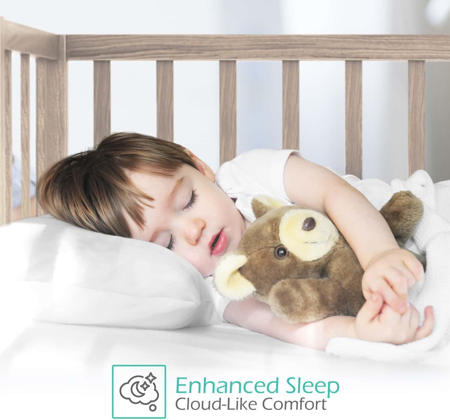 2 Pack Toddler Pillow for Sleeping 13 X 18, Small Kids Pillow for Travel, Car, S