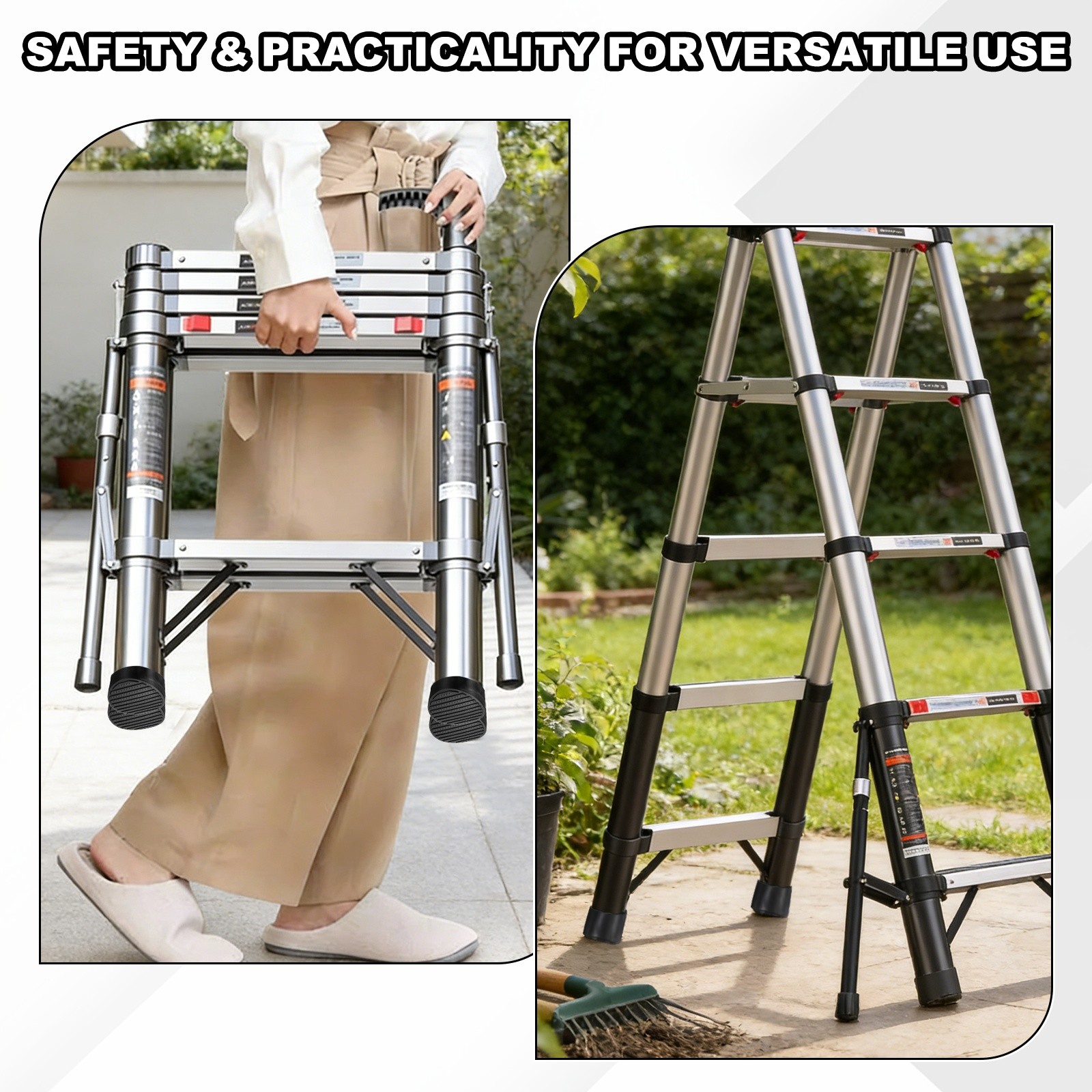 Ladder Non Slip Feet Mat (52.5mm ID) (2Pcs) Rubber Round Step Ladder Foot