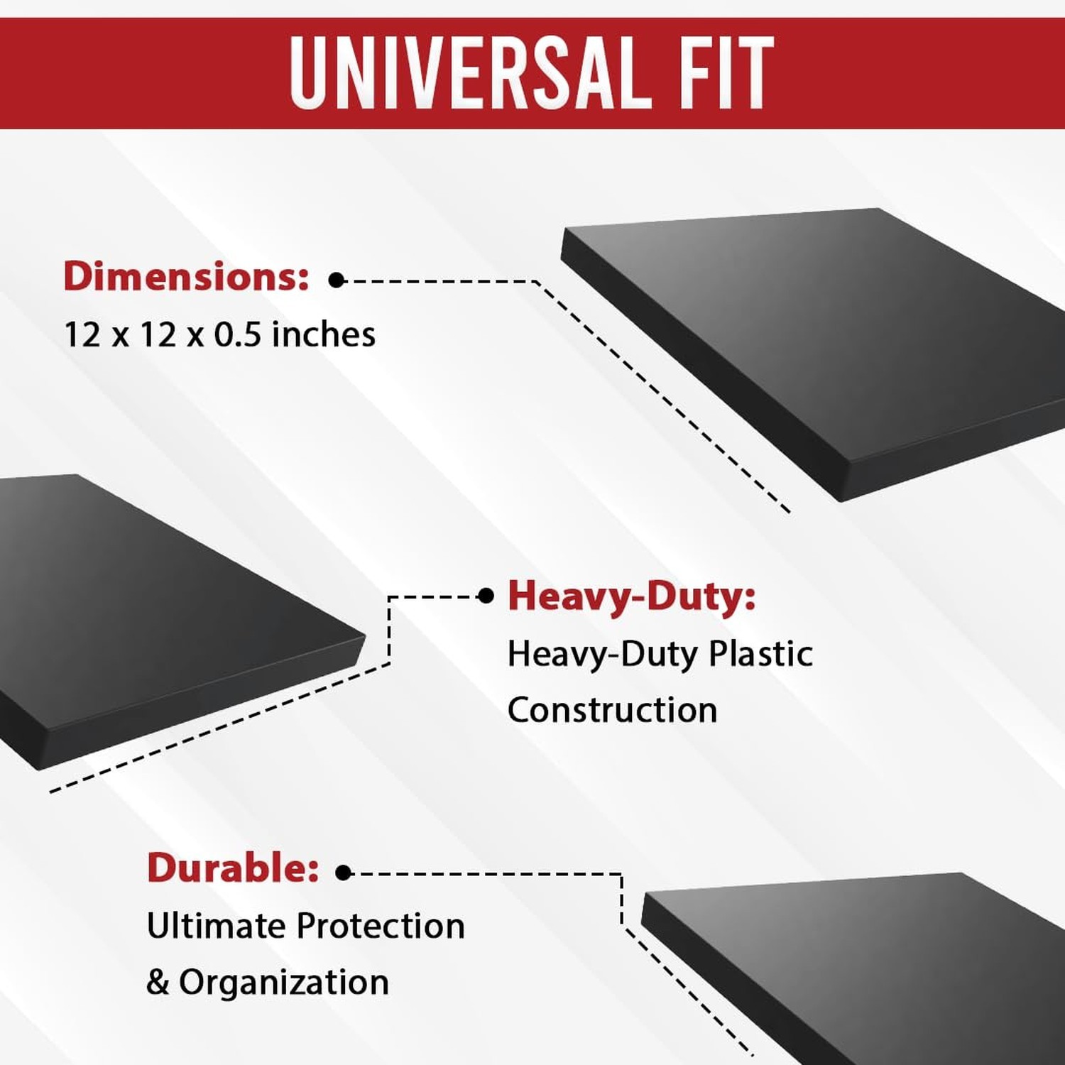 USA Made RV Leveling Jack Flex Pads 9″ – Heavy-Duty Rubber Jack Pads (4-Pa