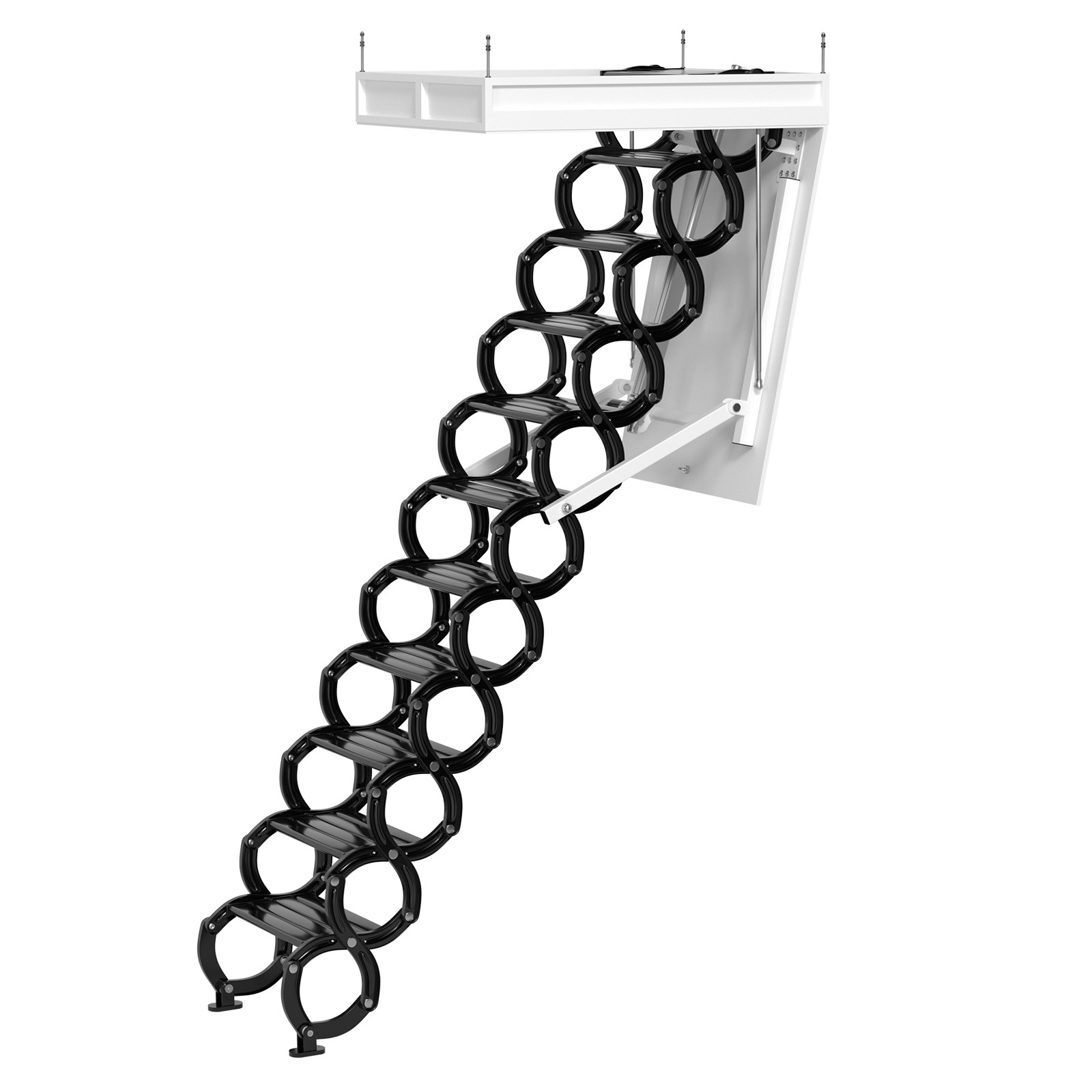 Electirc attic ladder Aluminum folding 9.5FT with remote for loft Y2