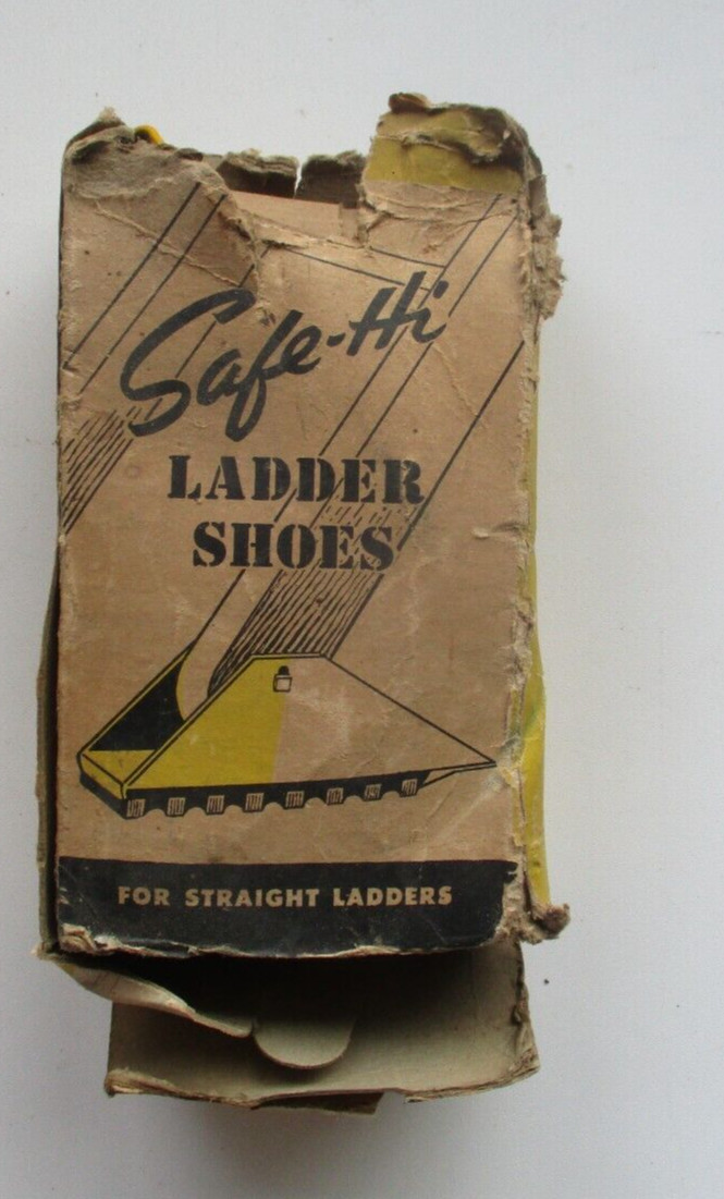 Safe-Hi Ladder Shoes-One Pair For Straight Ladders-Original Box/Unused
