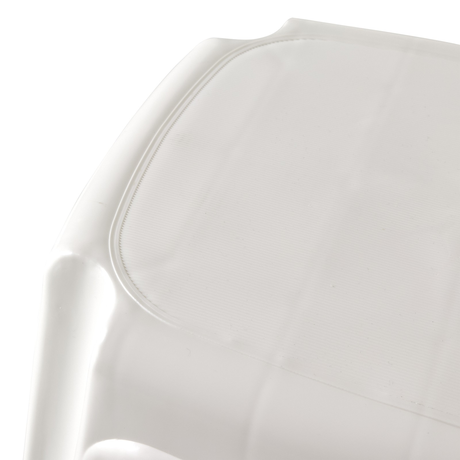 Gracious Living 9.5-Inch Sturdy Non Slip Plastic Single Level Step Stool, White