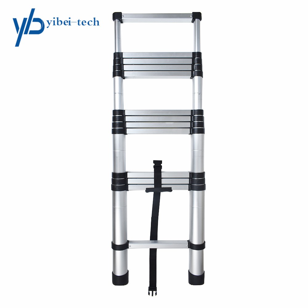 12.5FT Aluminum Multi Purpose Telescopic Extension Ladder Heavy Duty Step Ladder