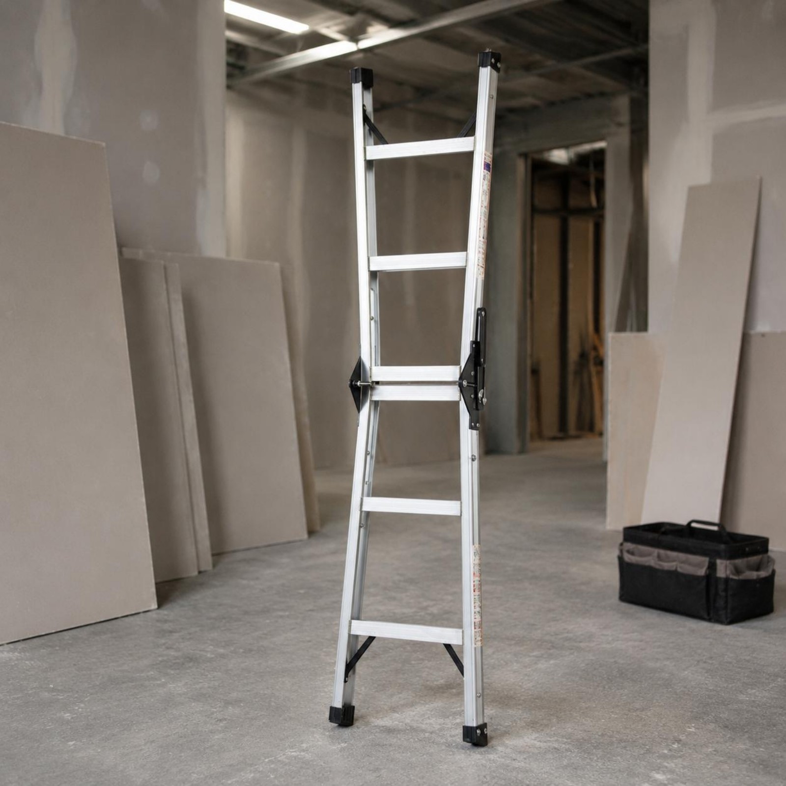 Double-Sided Step Ladder Thickened Work Tool Foldable for Warehouse
