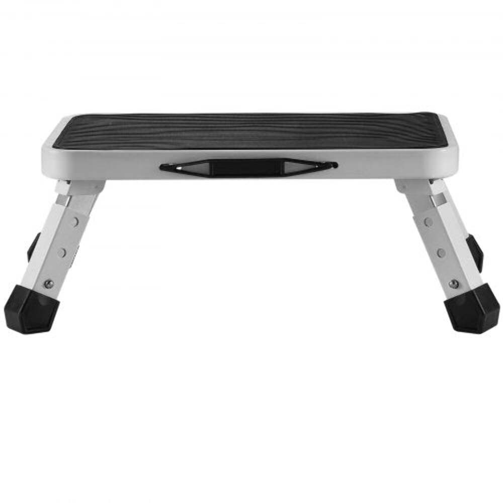 Step Stool 1Step 330lbs Capacity Folding Steel Step Ladder 3 Adjustable