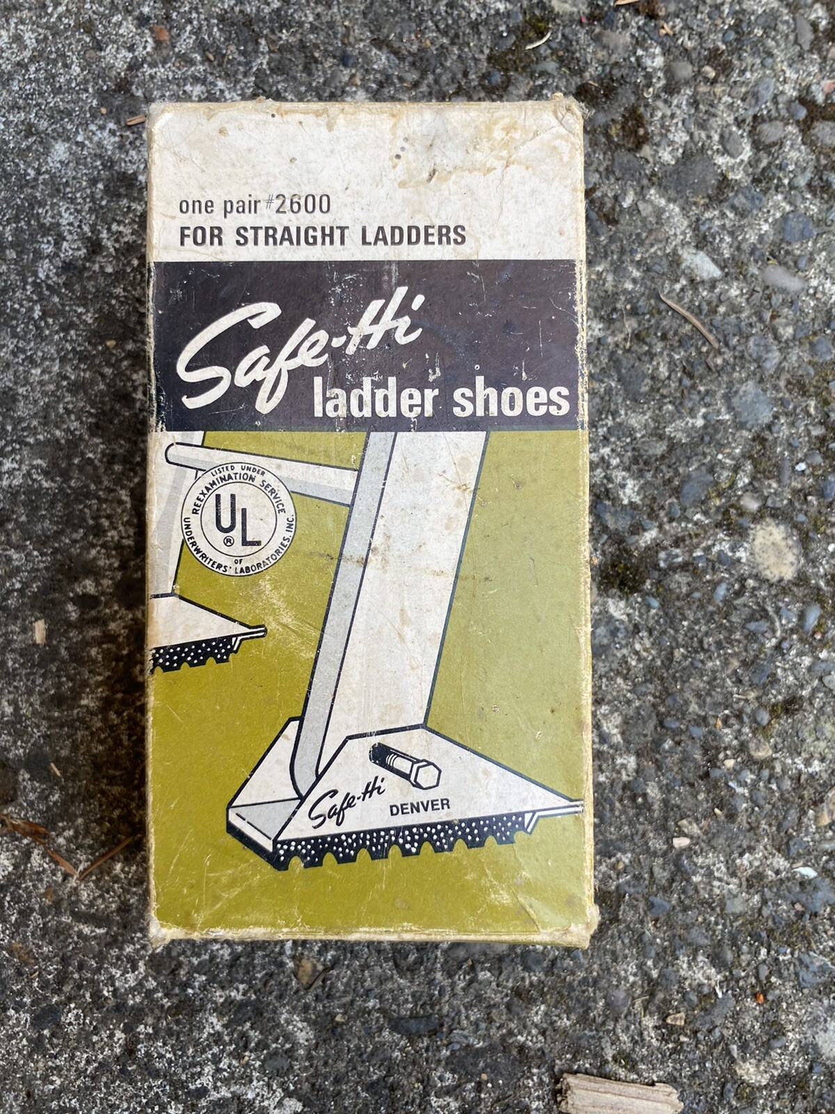 Vintage Safe-Hi Ladder Shoes #2600 in Original Box w/ Instructions never used!
