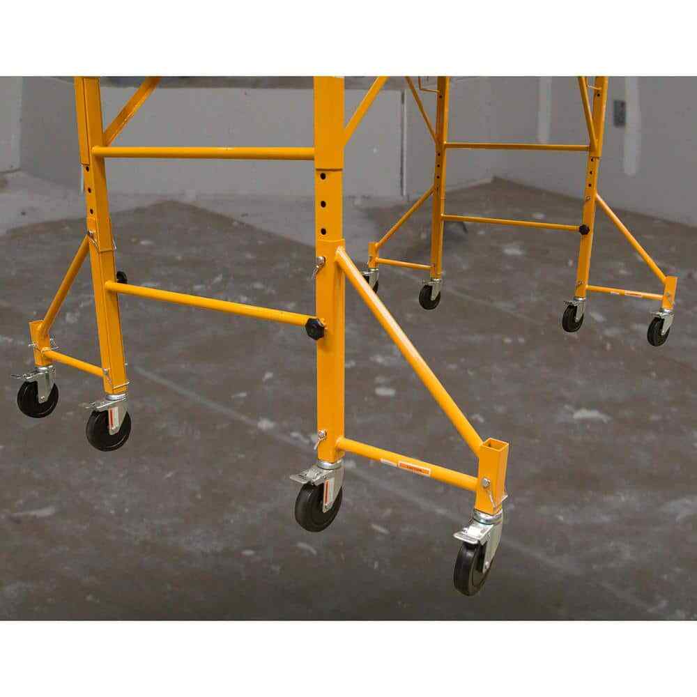 PRO-SERIES 16-Inch Scaffolding Outriggers Heavy Duty Steel with Casters 4 Pack