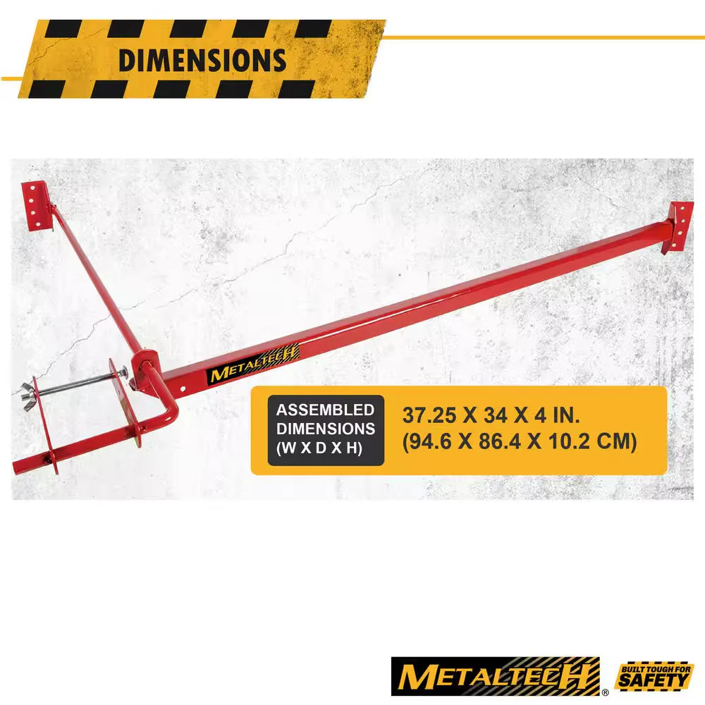 Steel Pump Jack Brace for Portable Scaffolding System 37-1/4 x 34 in.