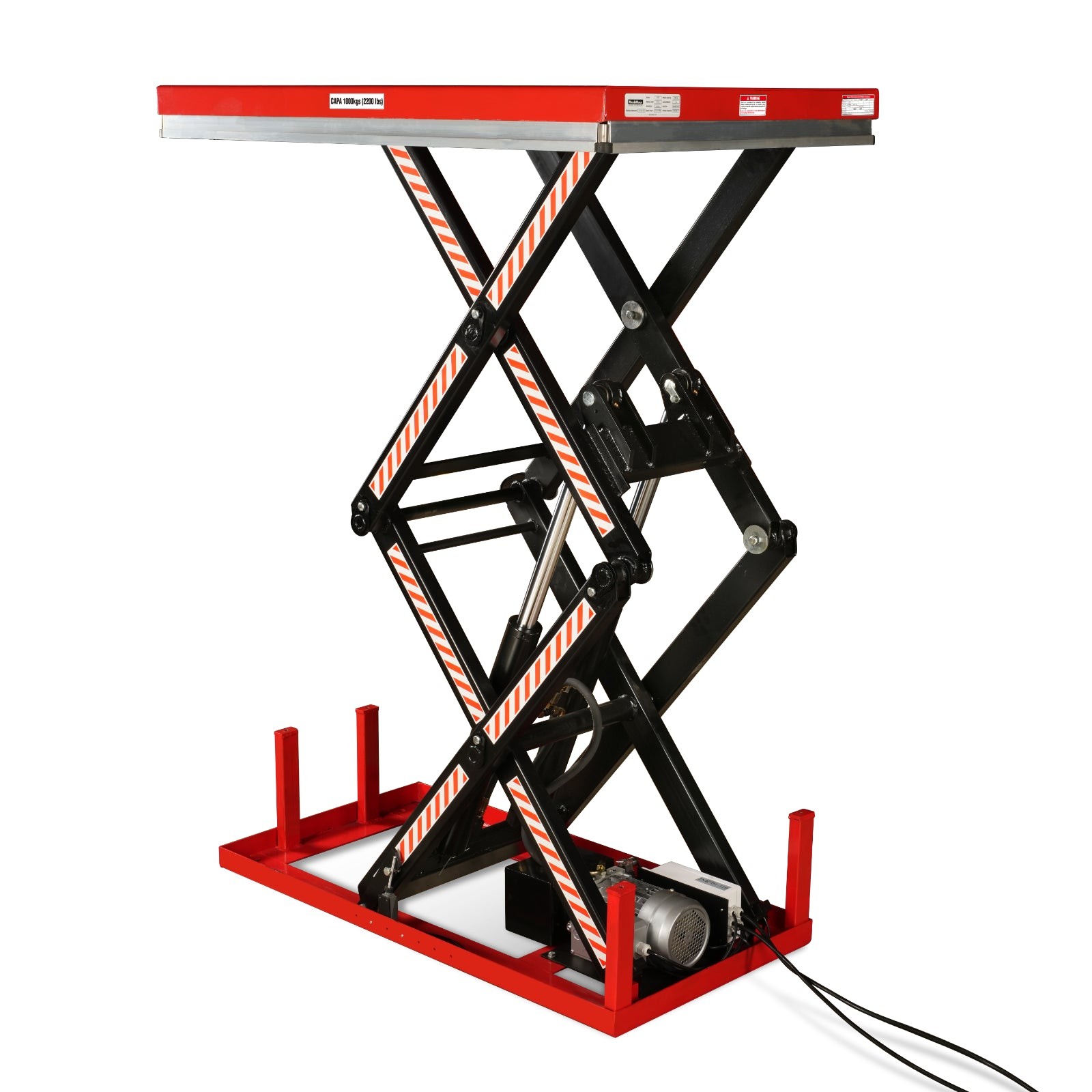 2200 lbs Capacity Electric Hydraulic Lift Table 51.2”x32.3” Platform, ELTD22
