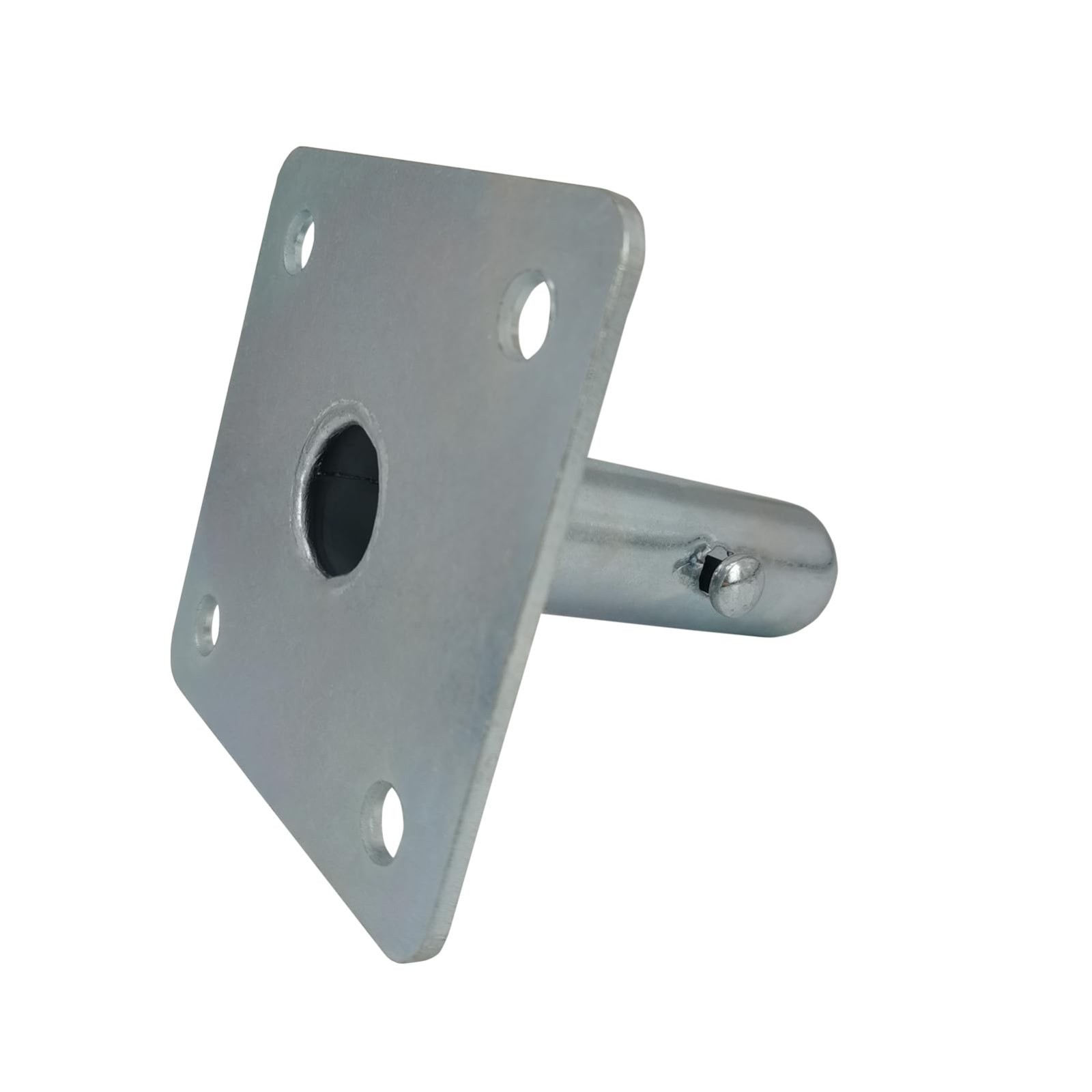 4 PCS Galvanized Scaffold Base Plates with Pins for Baker Scaffolding – 1.375″ S
