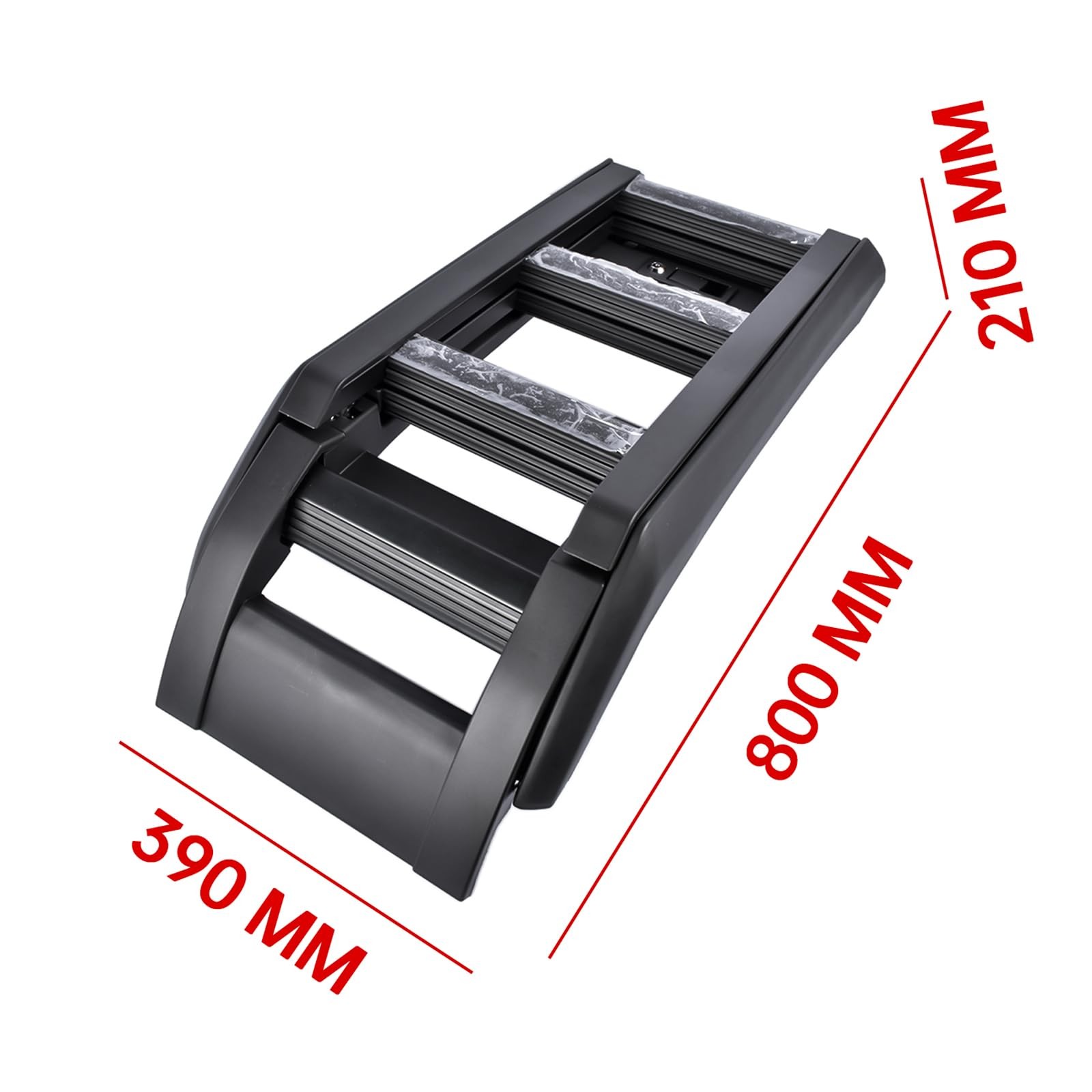 Side Folding Roof Step Ladder Land Rover Defender 2020-2023 L663 90 110 Black