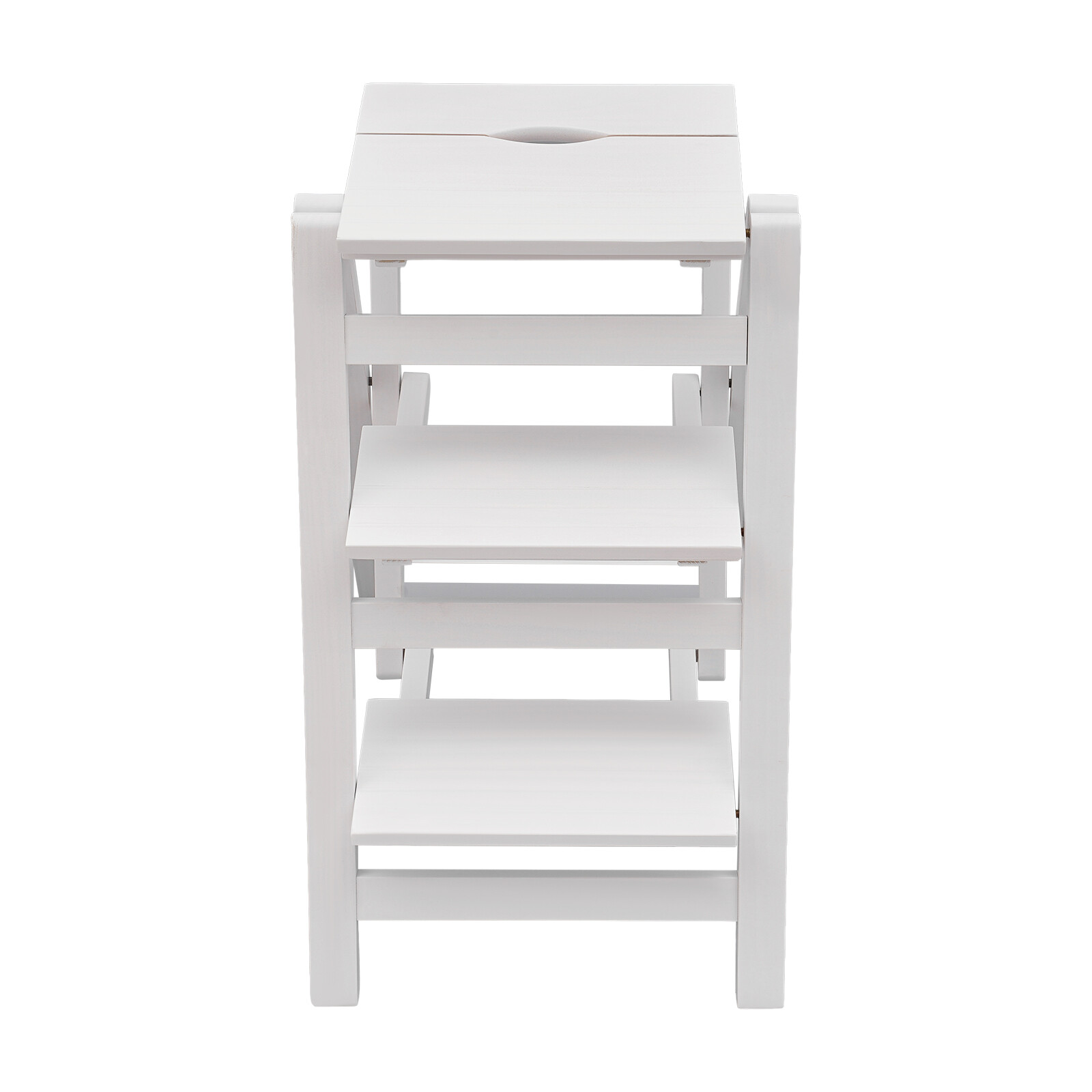 Trapezoidal Step Stool, 3 Step Ladder, Folding Step Stool 22.44*16.33*25.6in