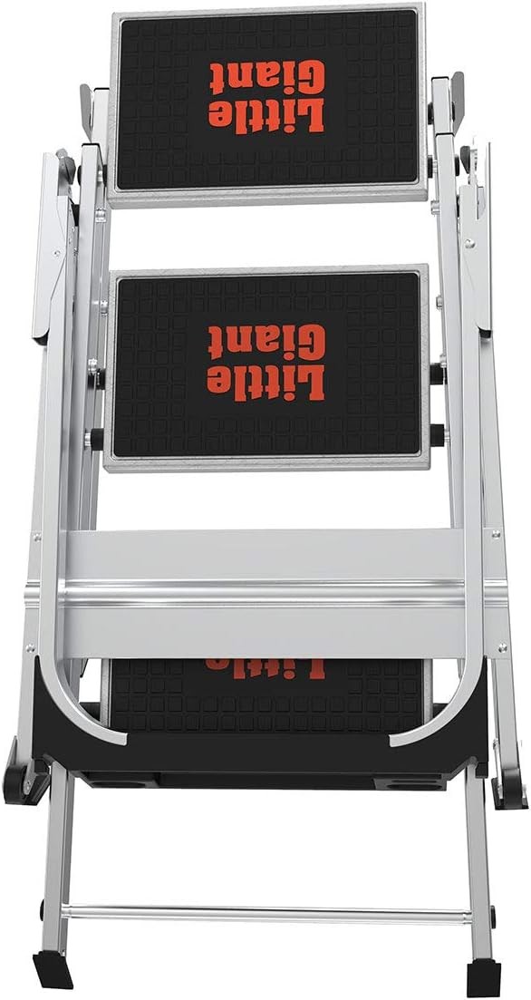 Little Giant Ladders, Safety Step, 3-Step, 3 Foot, Step Stool, 3 Gray