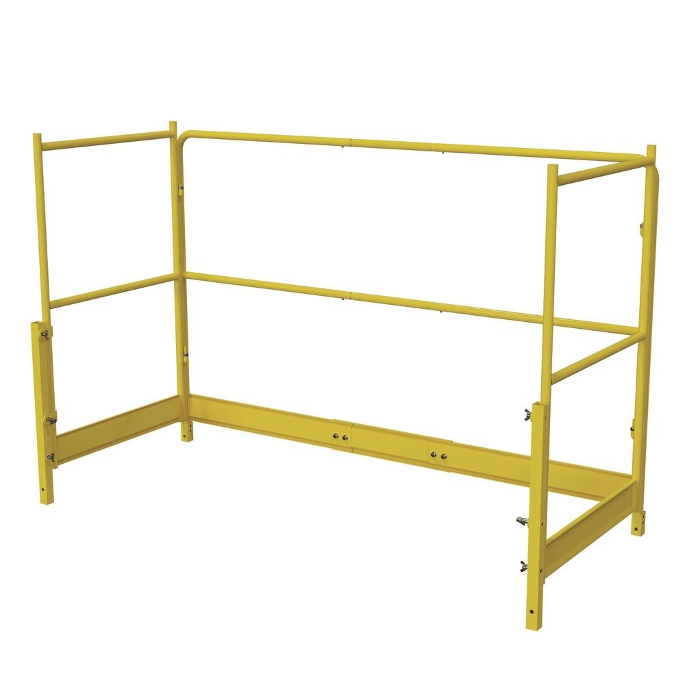 3-4 Guard Rail System Steel Scaffold Frame Adjustable Platform Support