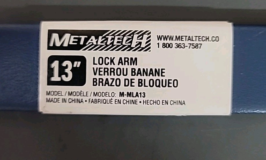 MetalTech 13″ LOCK ARM M-MLA13 NEW! Blue – Scaffold
