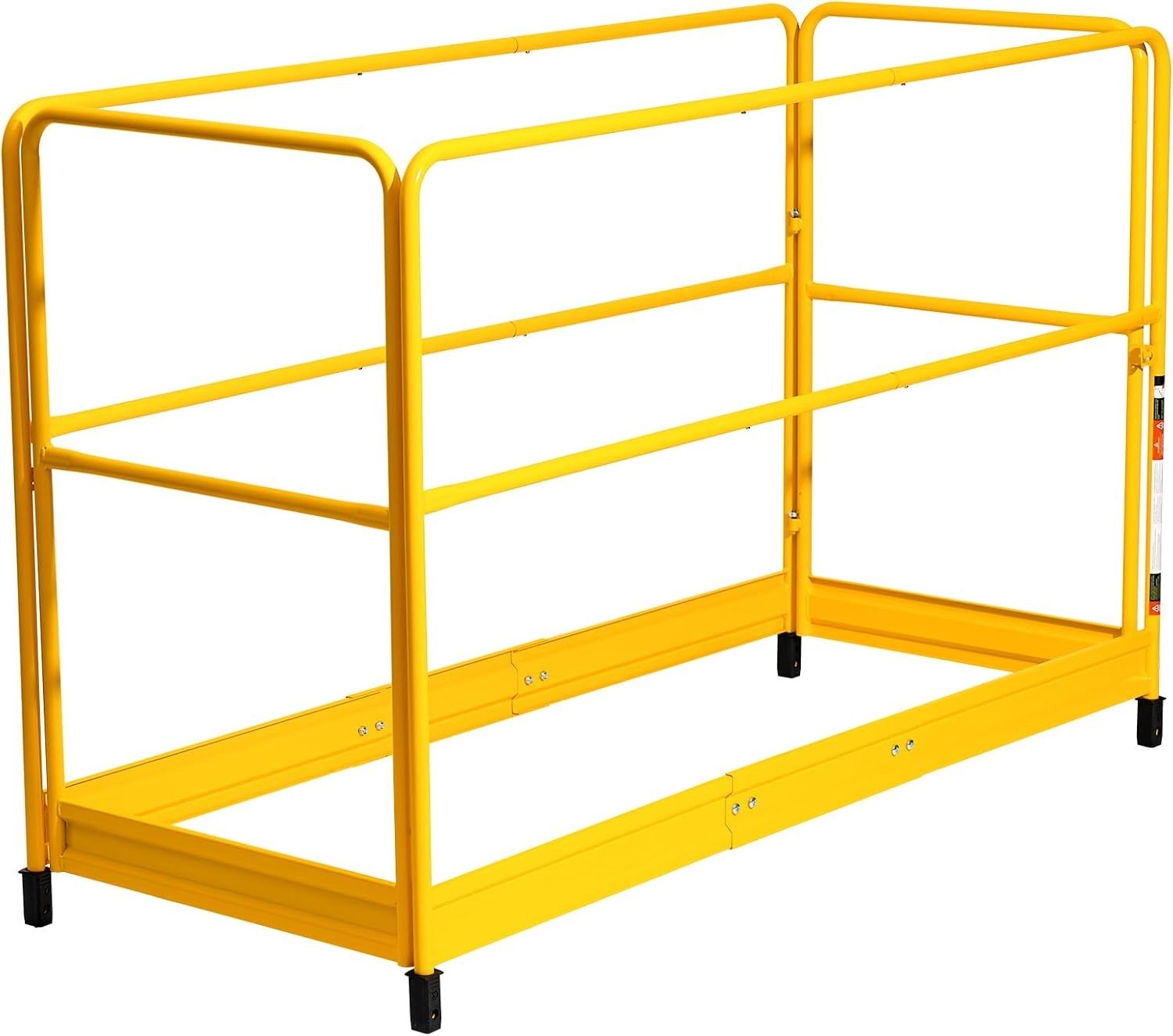 6 Foot Scaffolding Safety Guardrail, Rustproof Solid Carbon Steel Load Capaci…