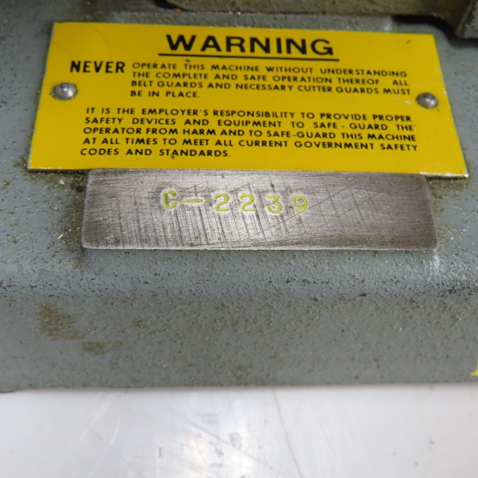 H. B. Rouse Hand Miller Slitting Horizontal Mill Milling Machine 1/4HP 115V 1Ph