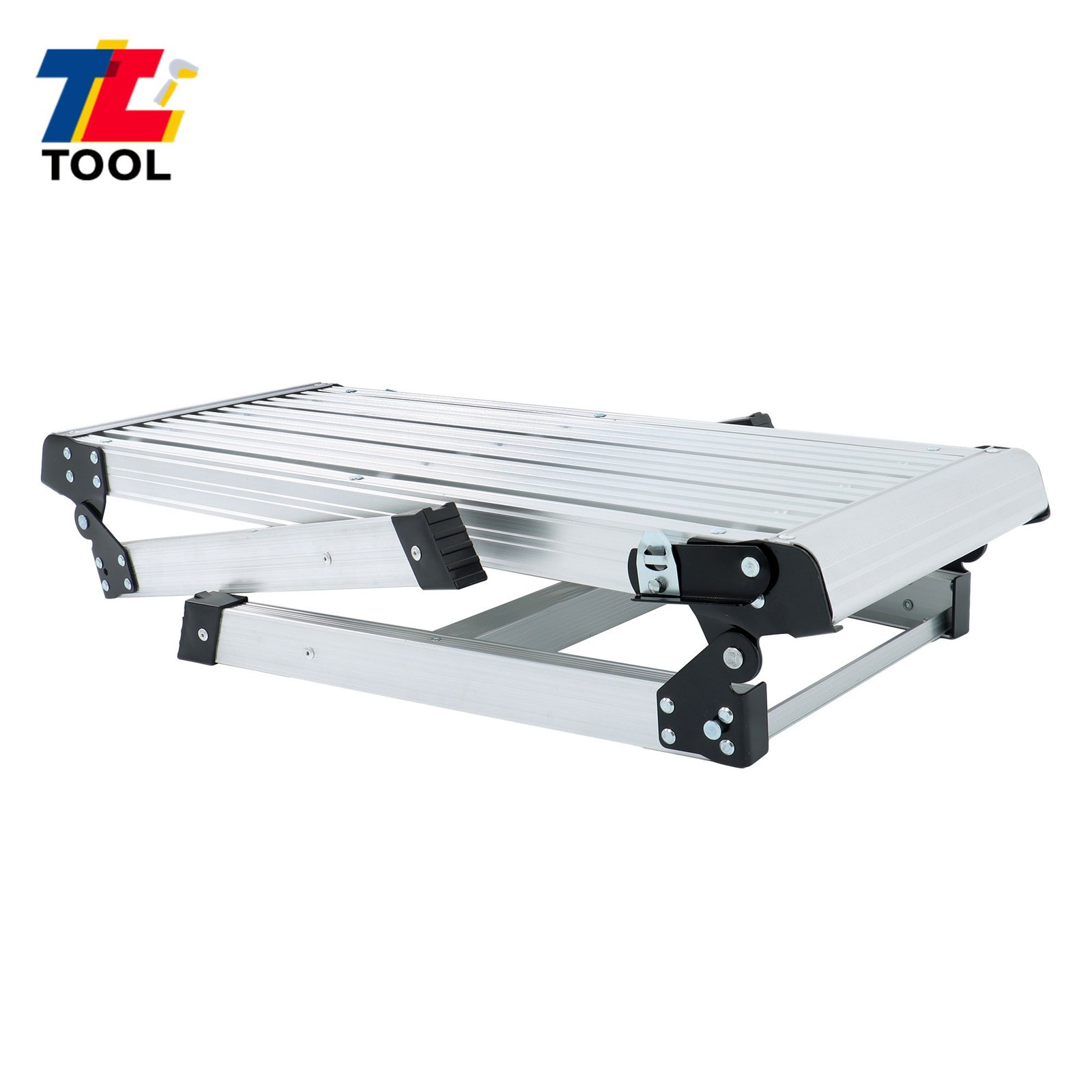 High Quality Work Platform 30″ Heavy Duty Foldable Aluminum Step Ladder 330 Lbs