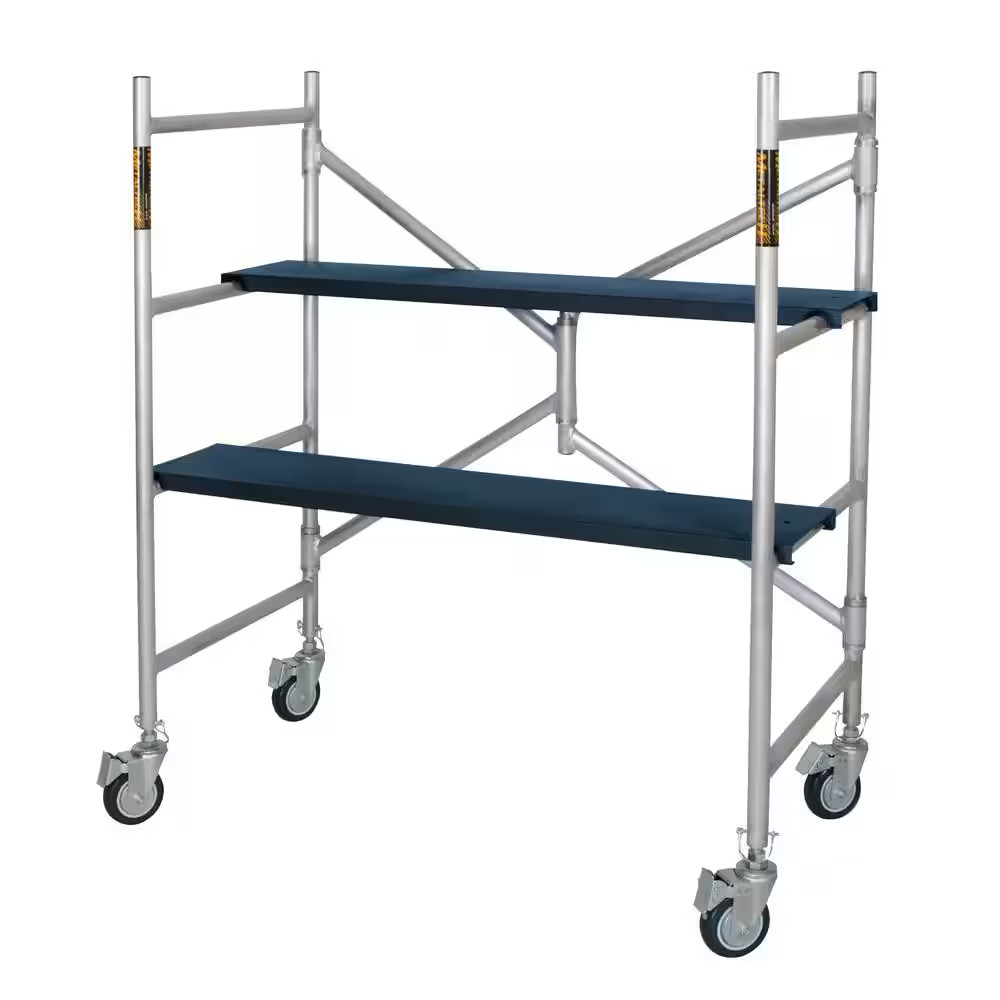 Alu Series 4 Ft. H X 3.5 Ft. L X 1.8 Ft. D Aluminum Mini Scaffold Platform with