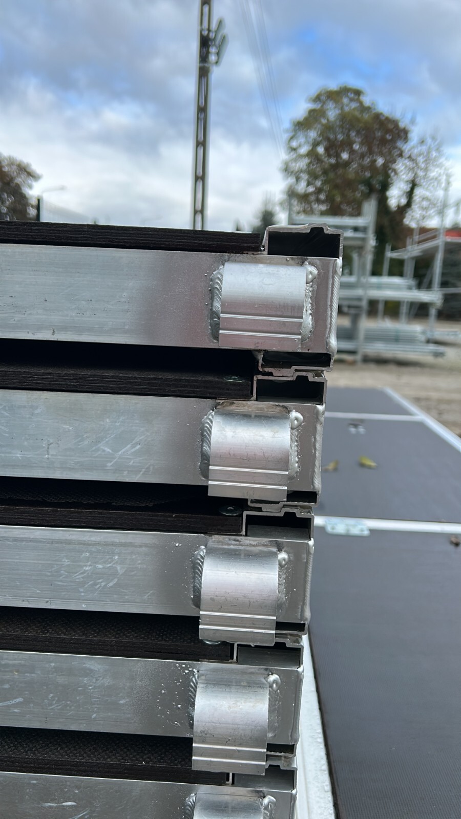 10x12m scaffolding new gable wall aluminium scaff 73 aluminium scaffolding