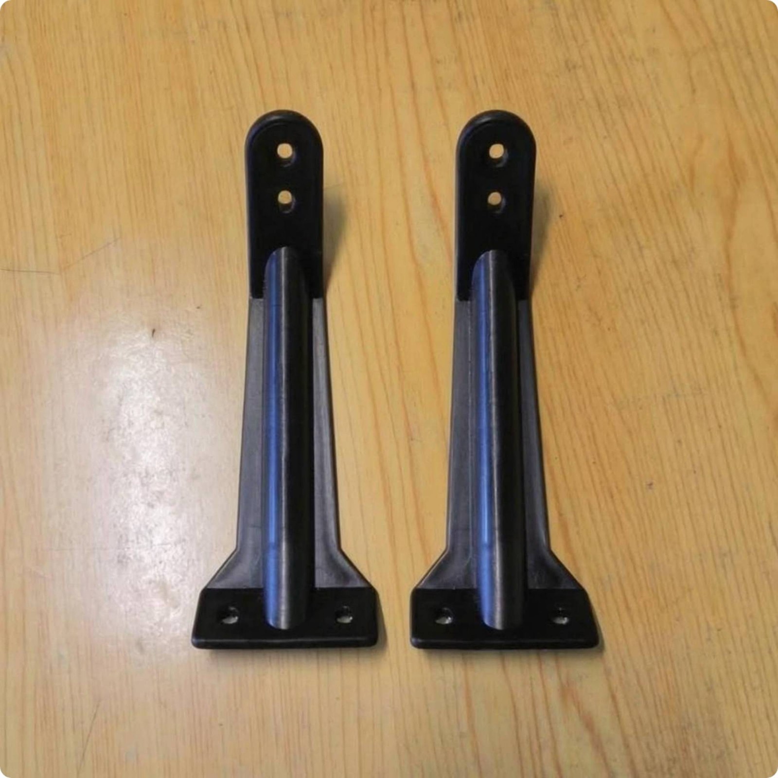 2 Pieces Ladder Reinforcement Bracket Black Hardware Part 3 Mm Thick