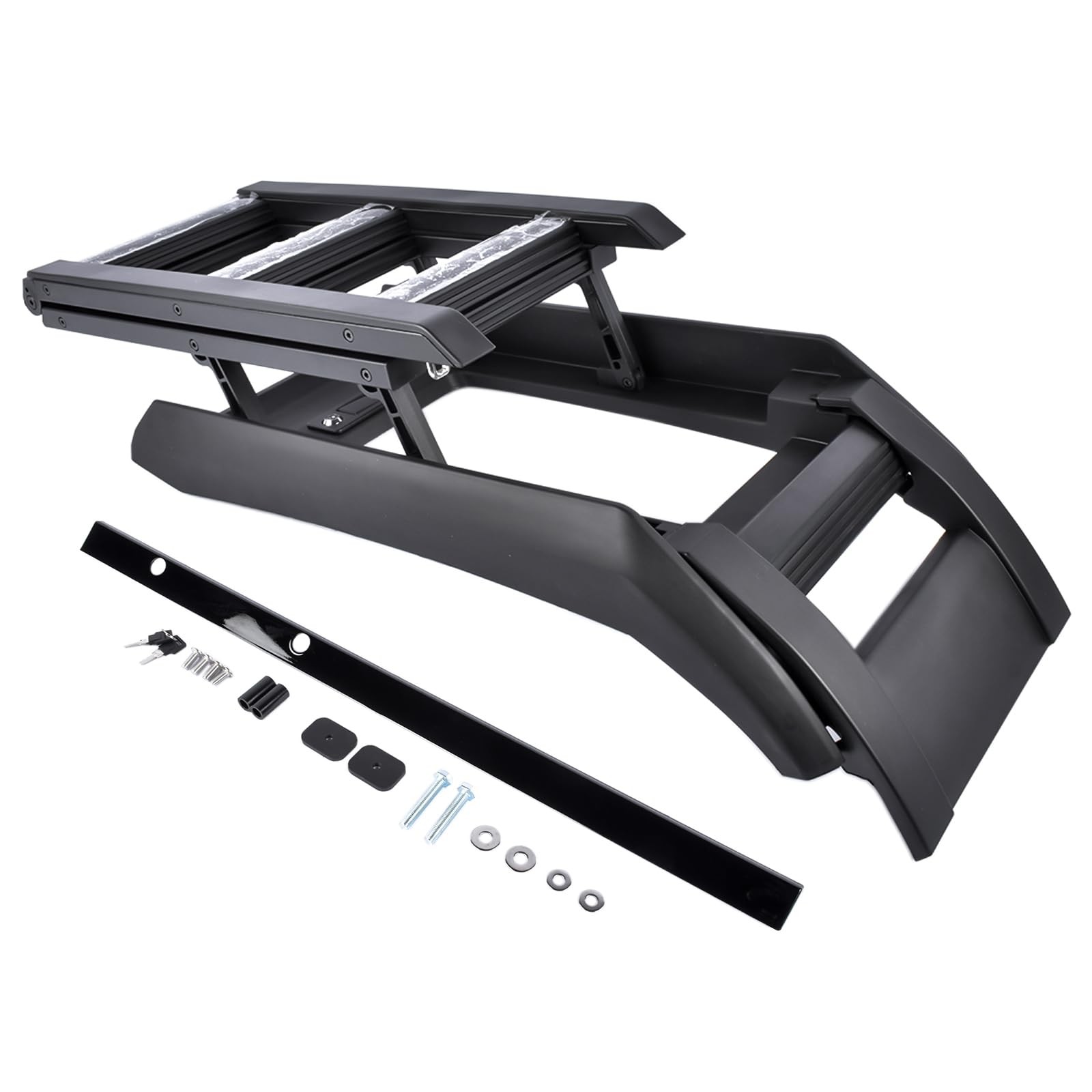 Side Folding Roof Step Ladder Land Rover Defender 2020-2023 L663 90 110 Black